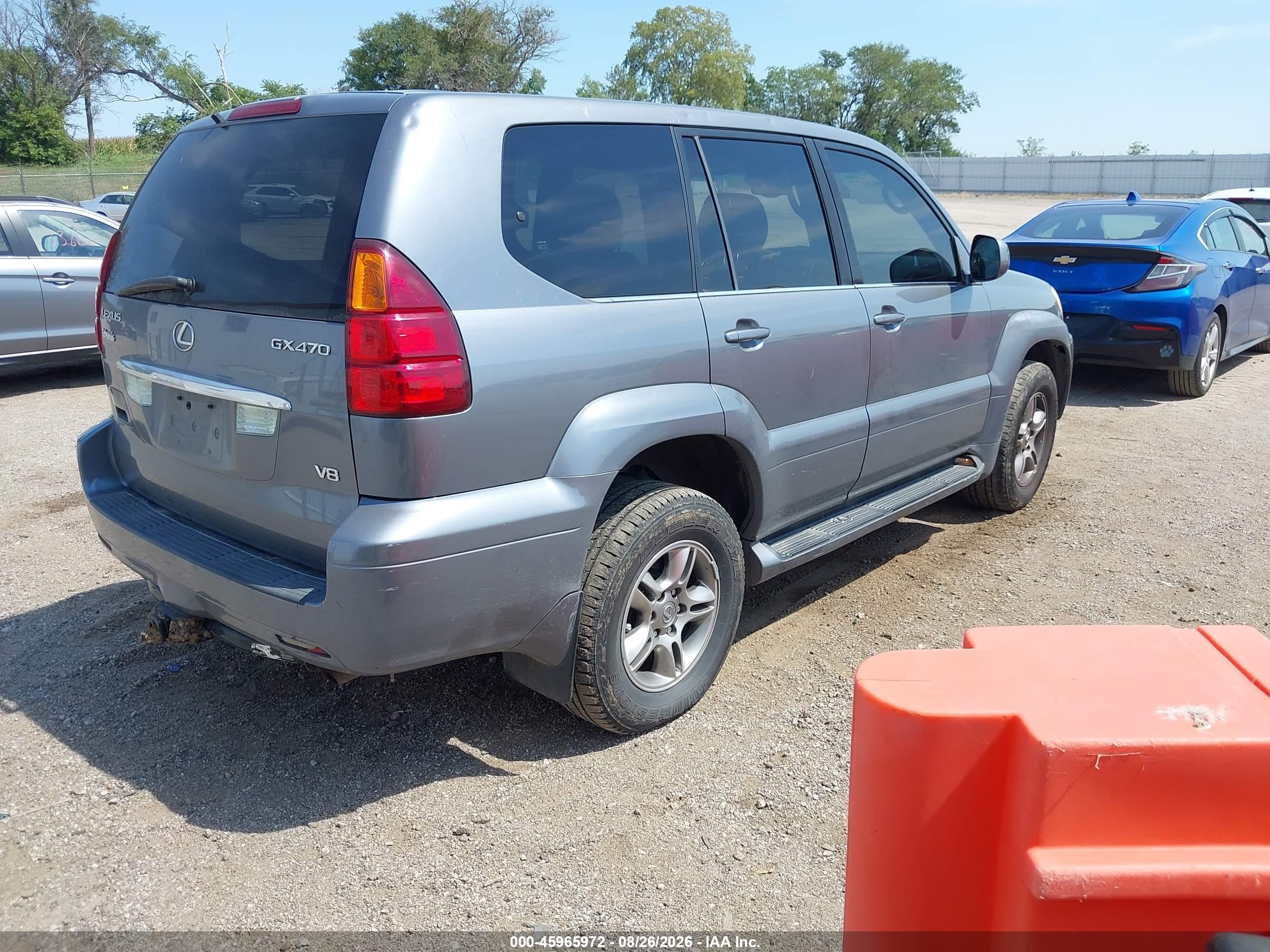 2005 Lexus Gx 470 Gray vin: JTJBT20X450084837