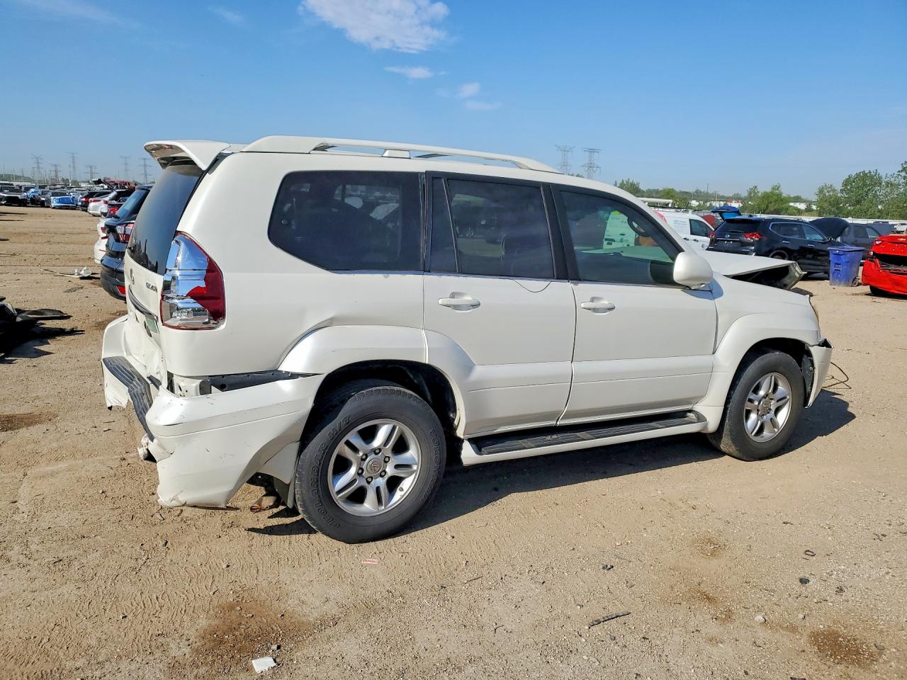 2005 Lexus Gx 470 White vin: JTJBT20X450095398