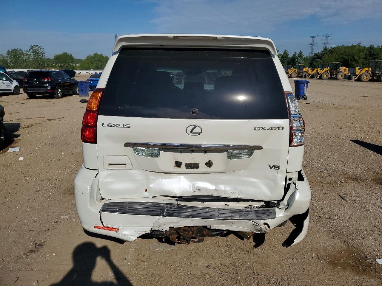 2005 Lexus Gx 470 White vin: JTJBT20X450095398