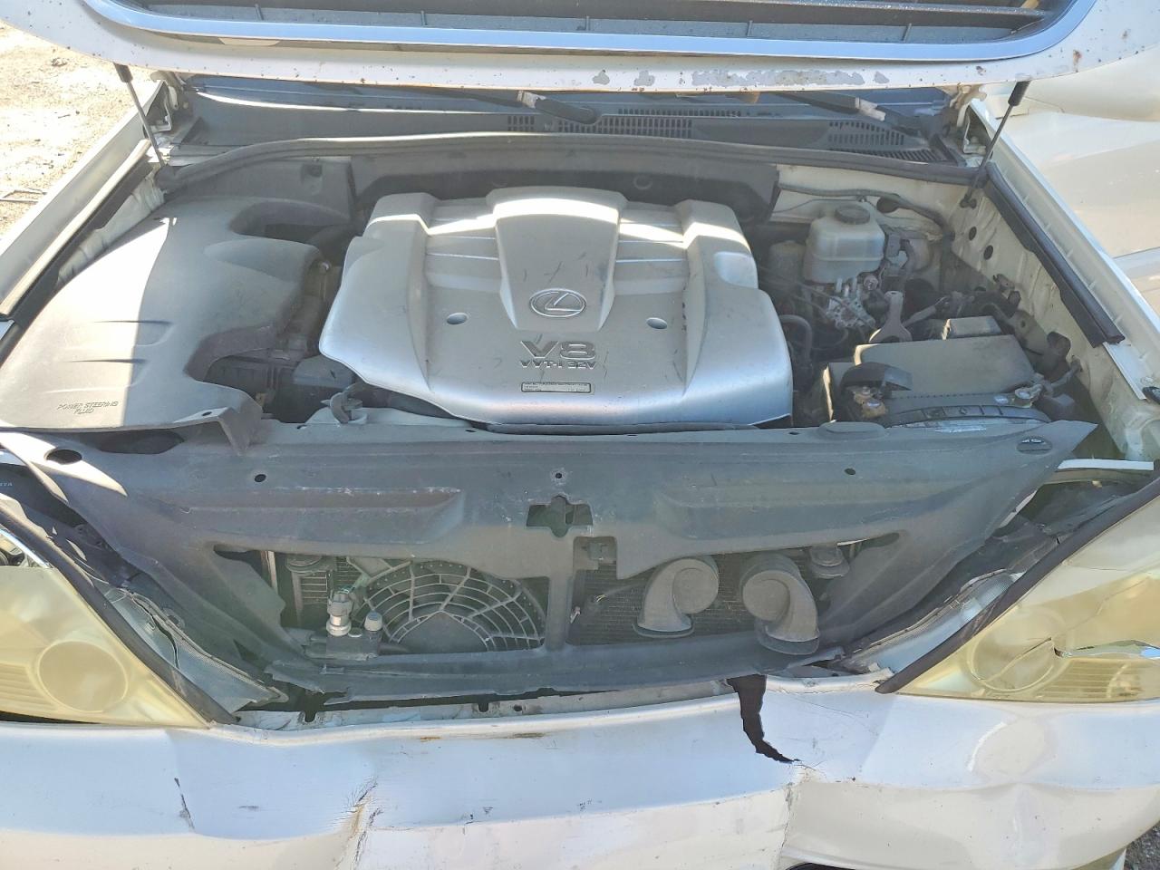 2005 Lexus Gx 470 White vin: JTJBT20X450095398