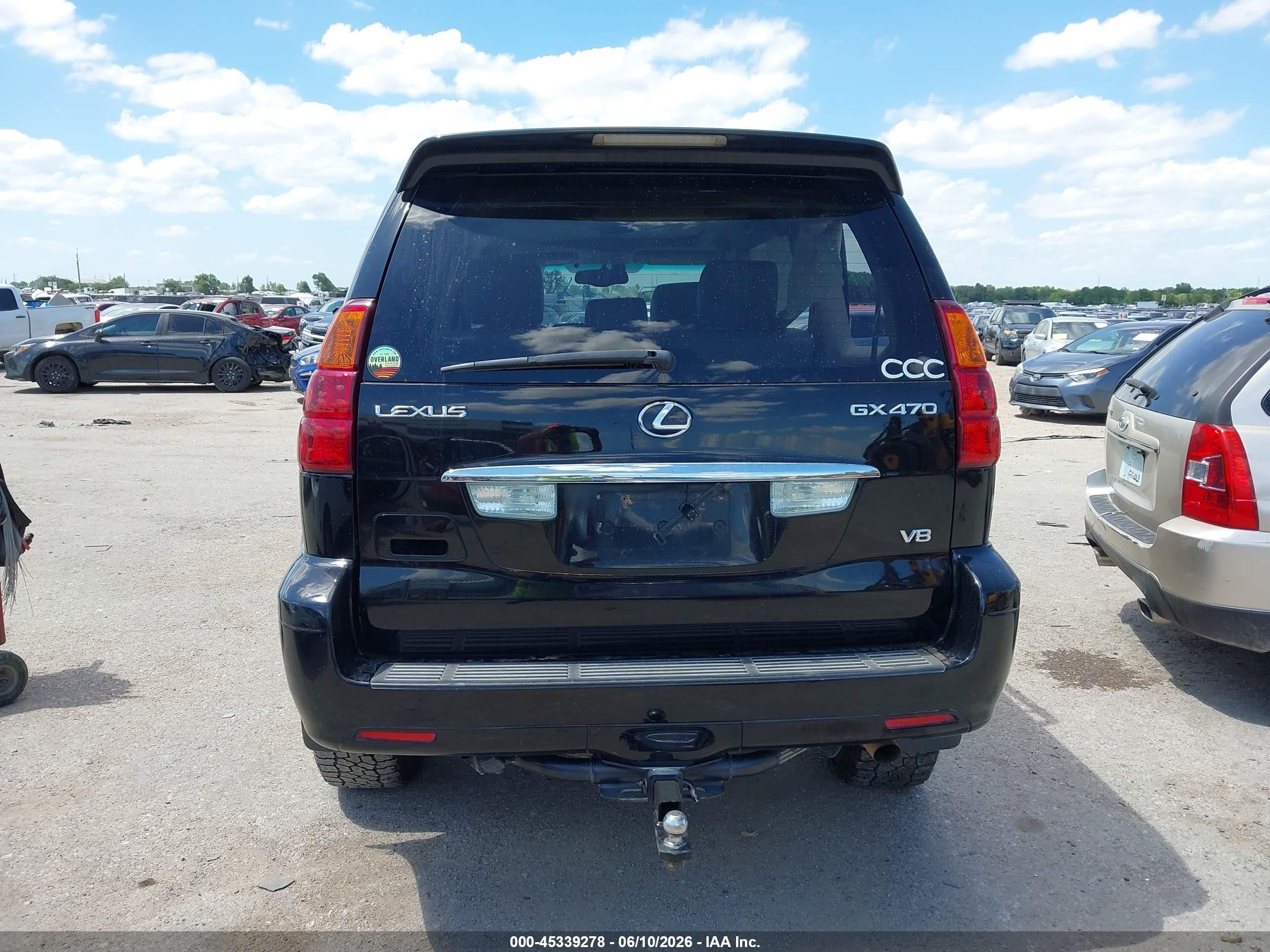 2006 Lexus Gx 470   Черный vin: JTJBT20X460102898