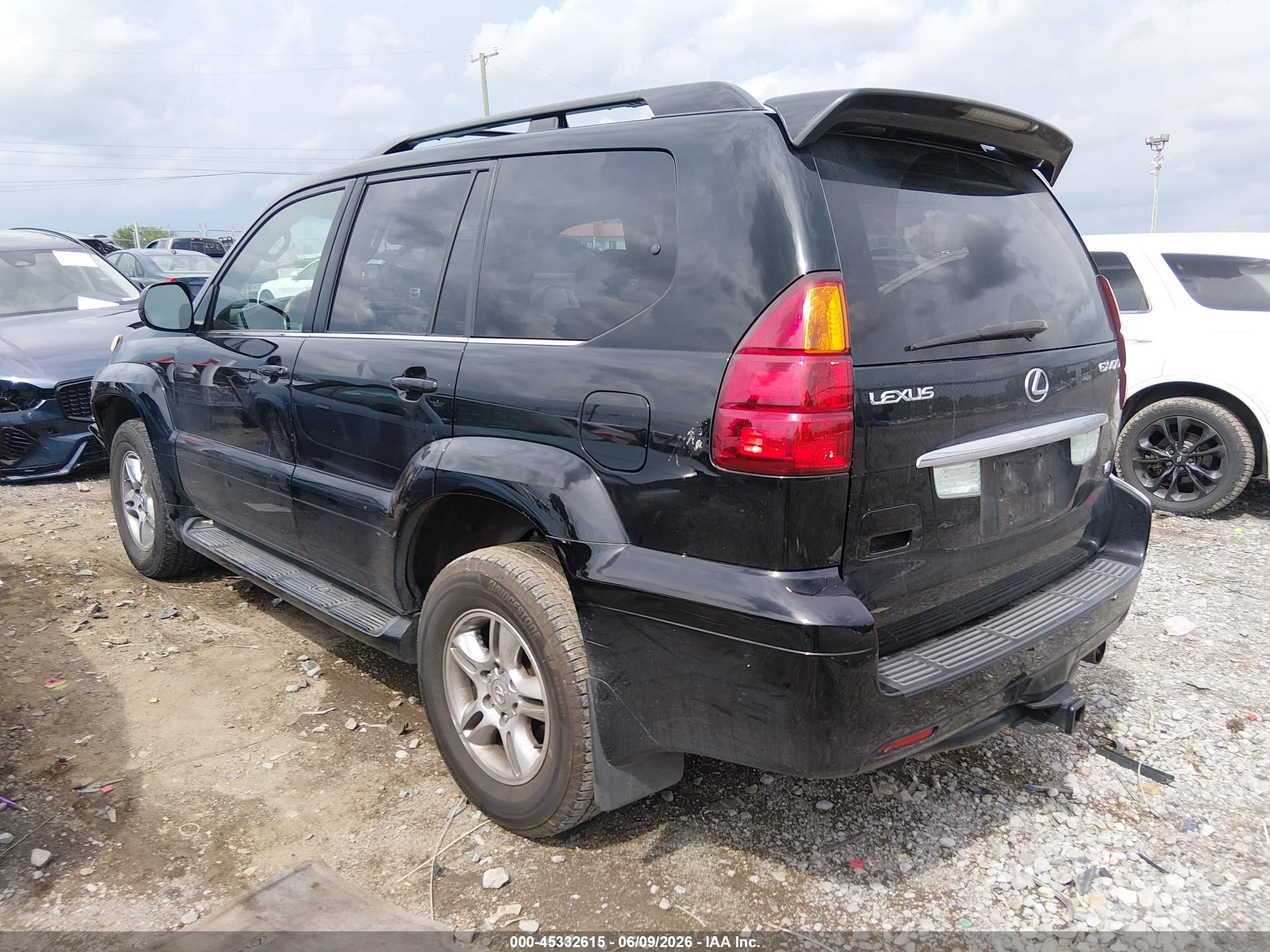 2006 Lexus Gx 470   Black vin: JTJBT20X460111164