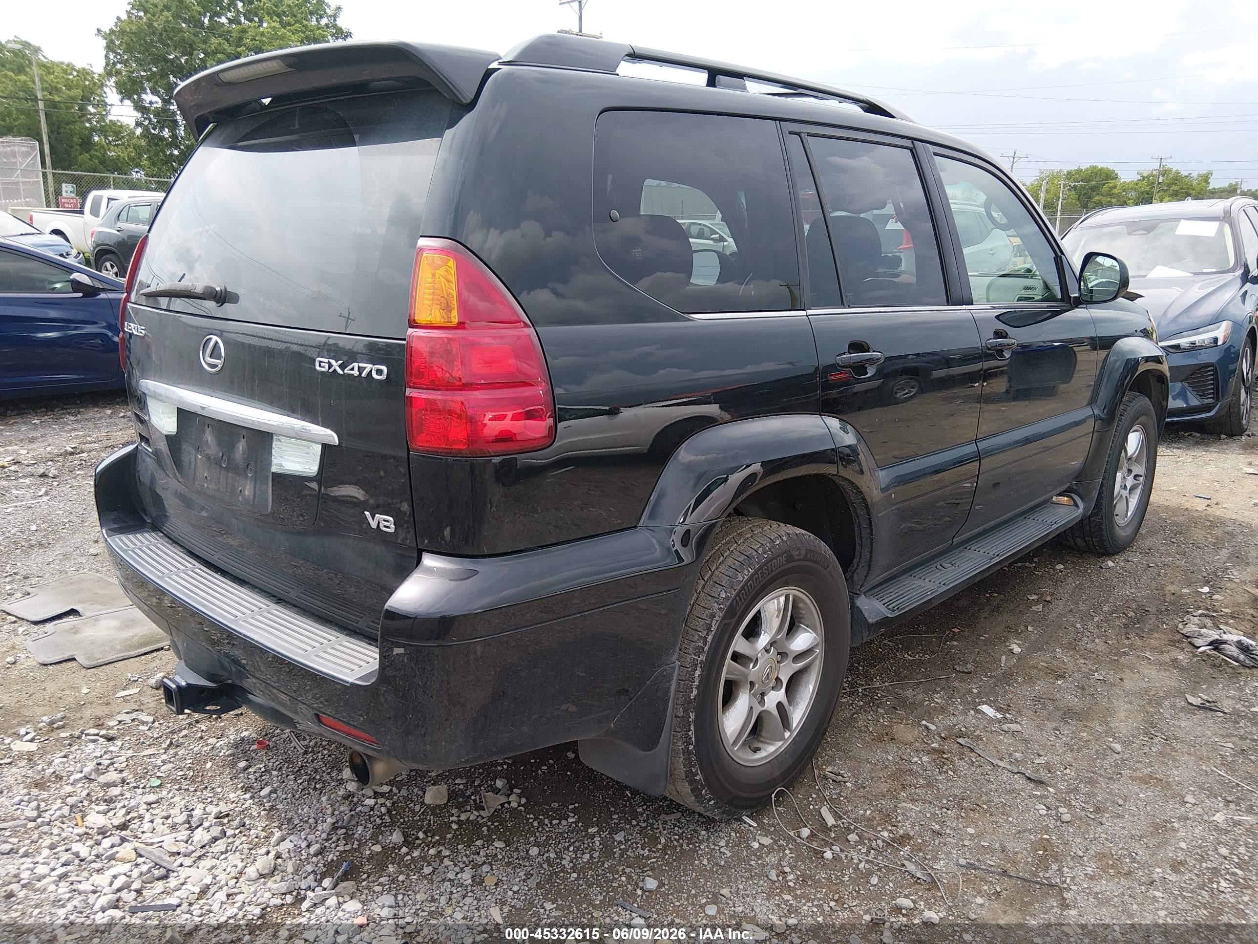 2006 Lexus Gx 470   Black vin: JTJBT20X460111164