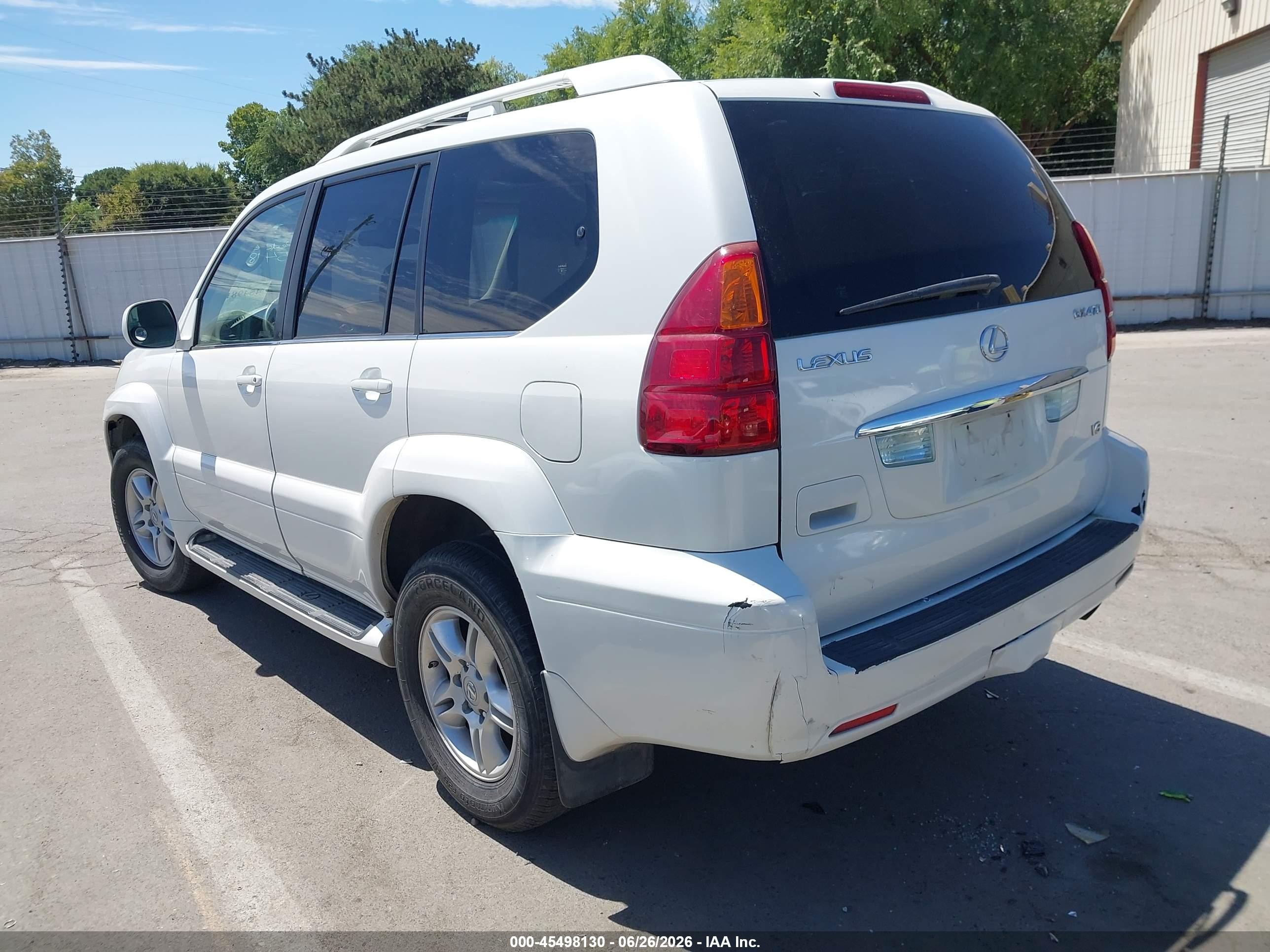 2006 Lexus Gx 470 White vin: JTJBT20X460115425