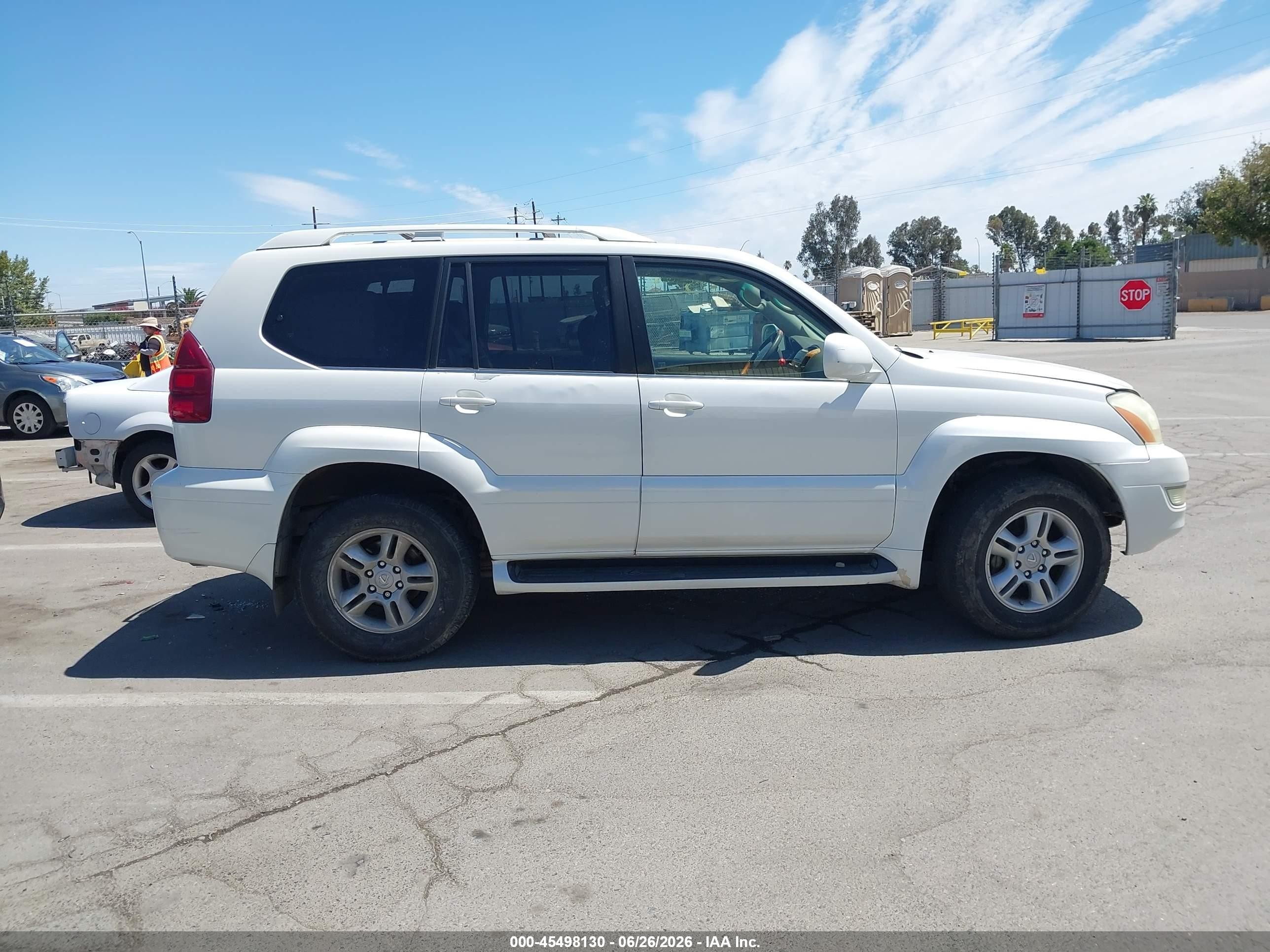 2006 Lexus Gx 470 White vin: JTJBT20X460115425