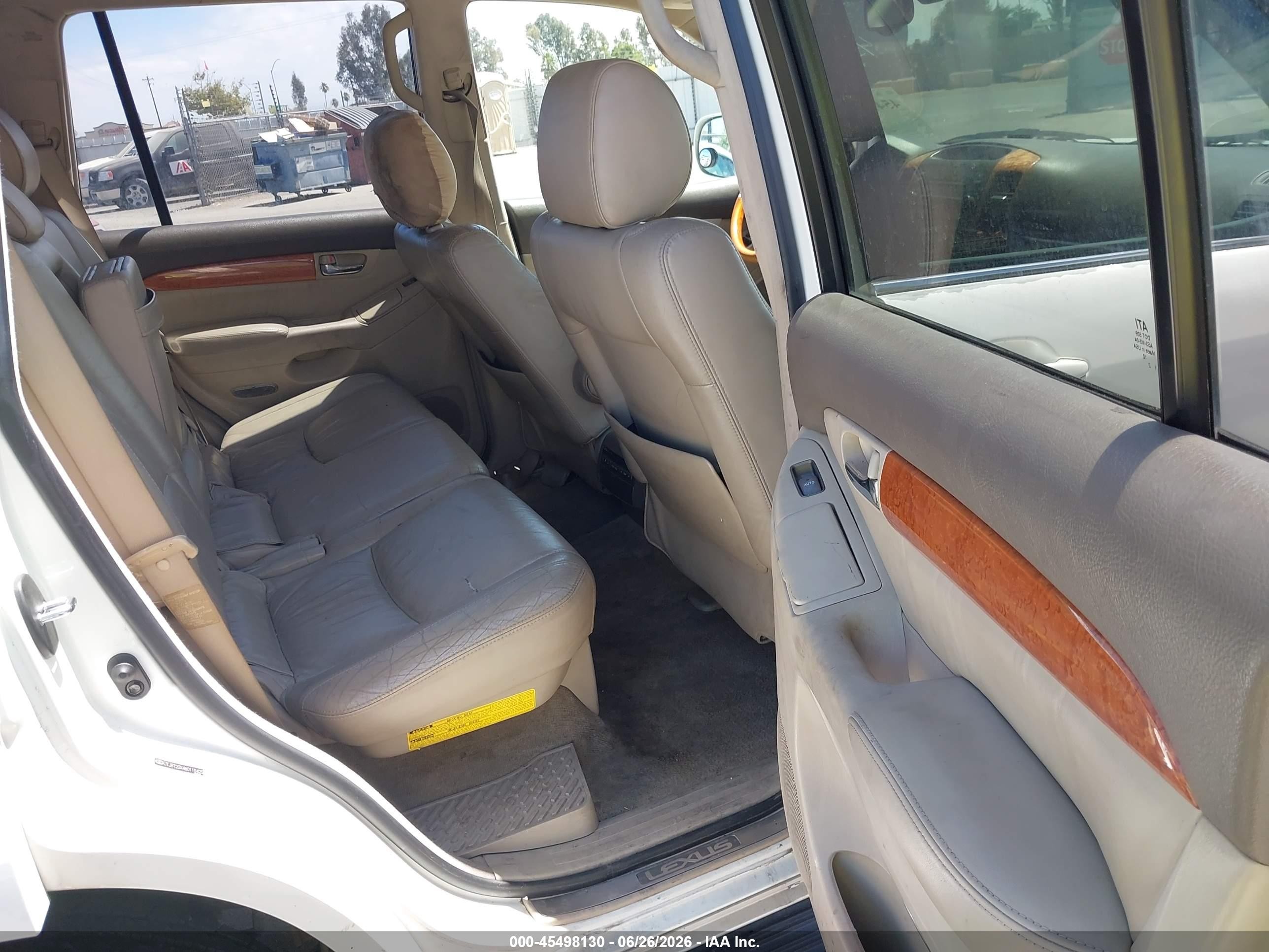 2006 Lexus Gx 470 White vin: JTJBT20X460115425
