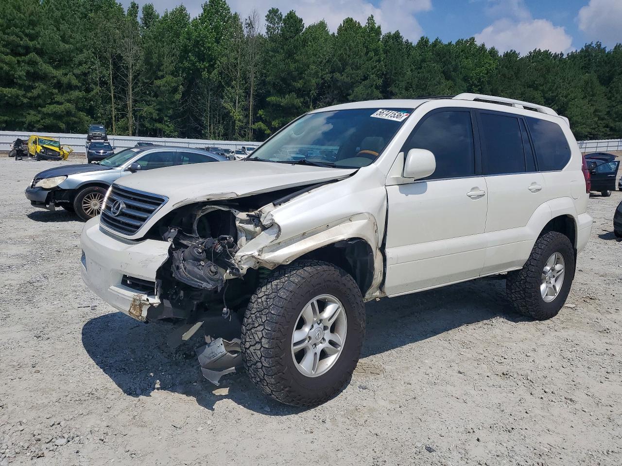 2007 Lexus Gx 470 White vin: JTJBT20X470126524