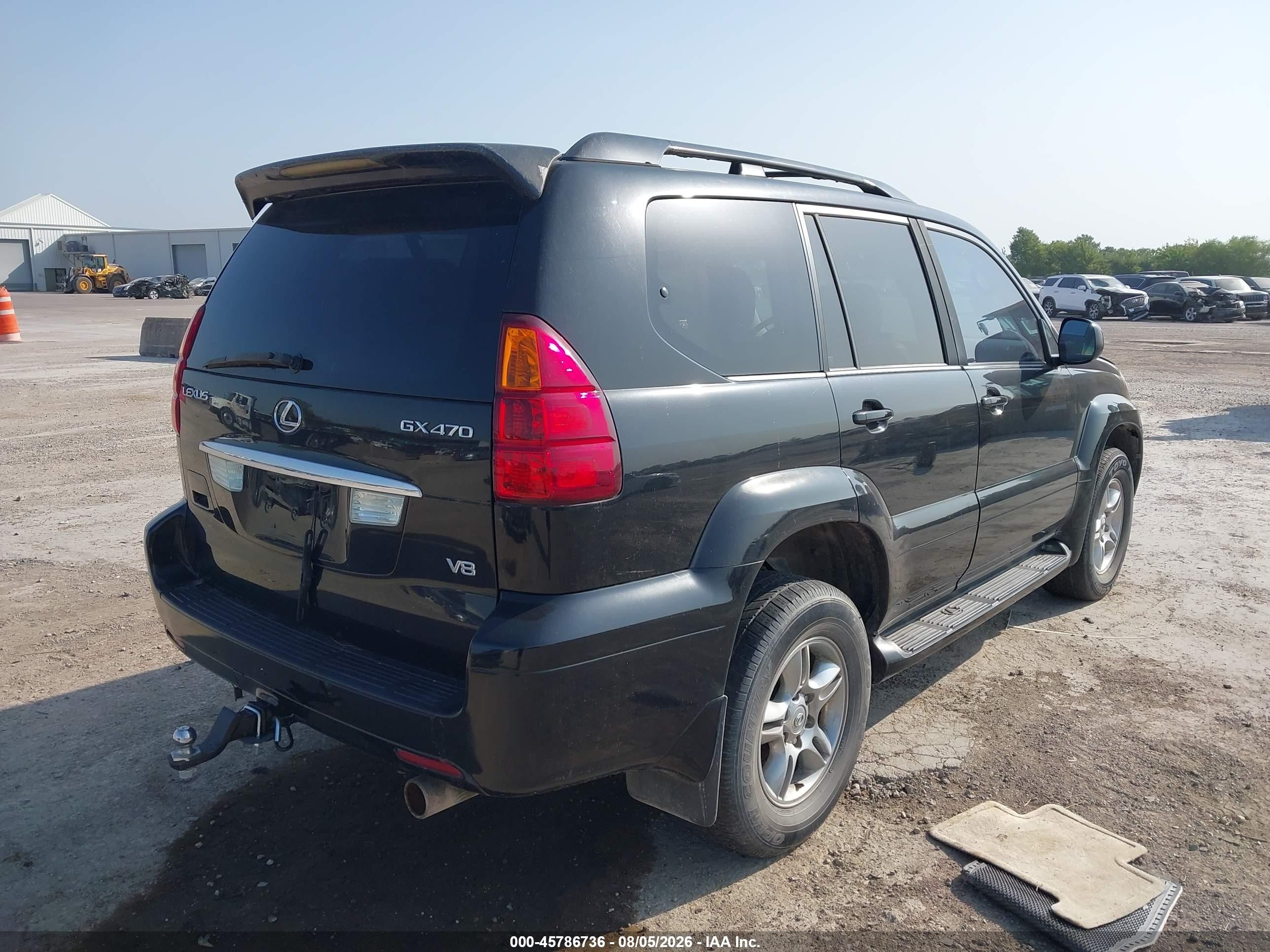 2004 Lexus Gx 470   Black vin: JTJBT20X540031806