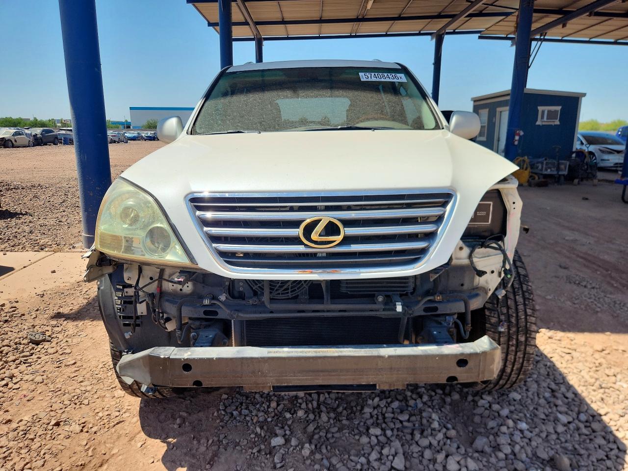 2004 Lexus Gx 470 White vin: JTJBT20X540056866