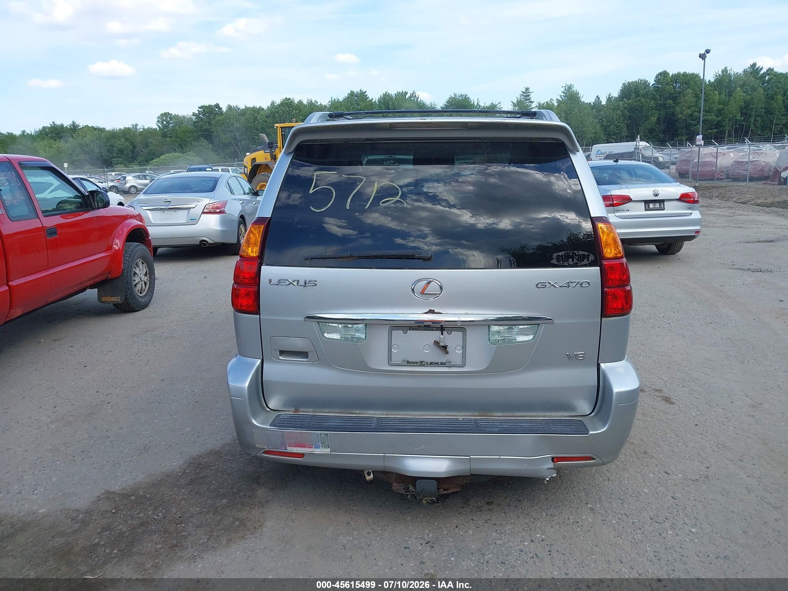 2007 Lexus Gx 470   Silver vin: JTJBT20X570128461