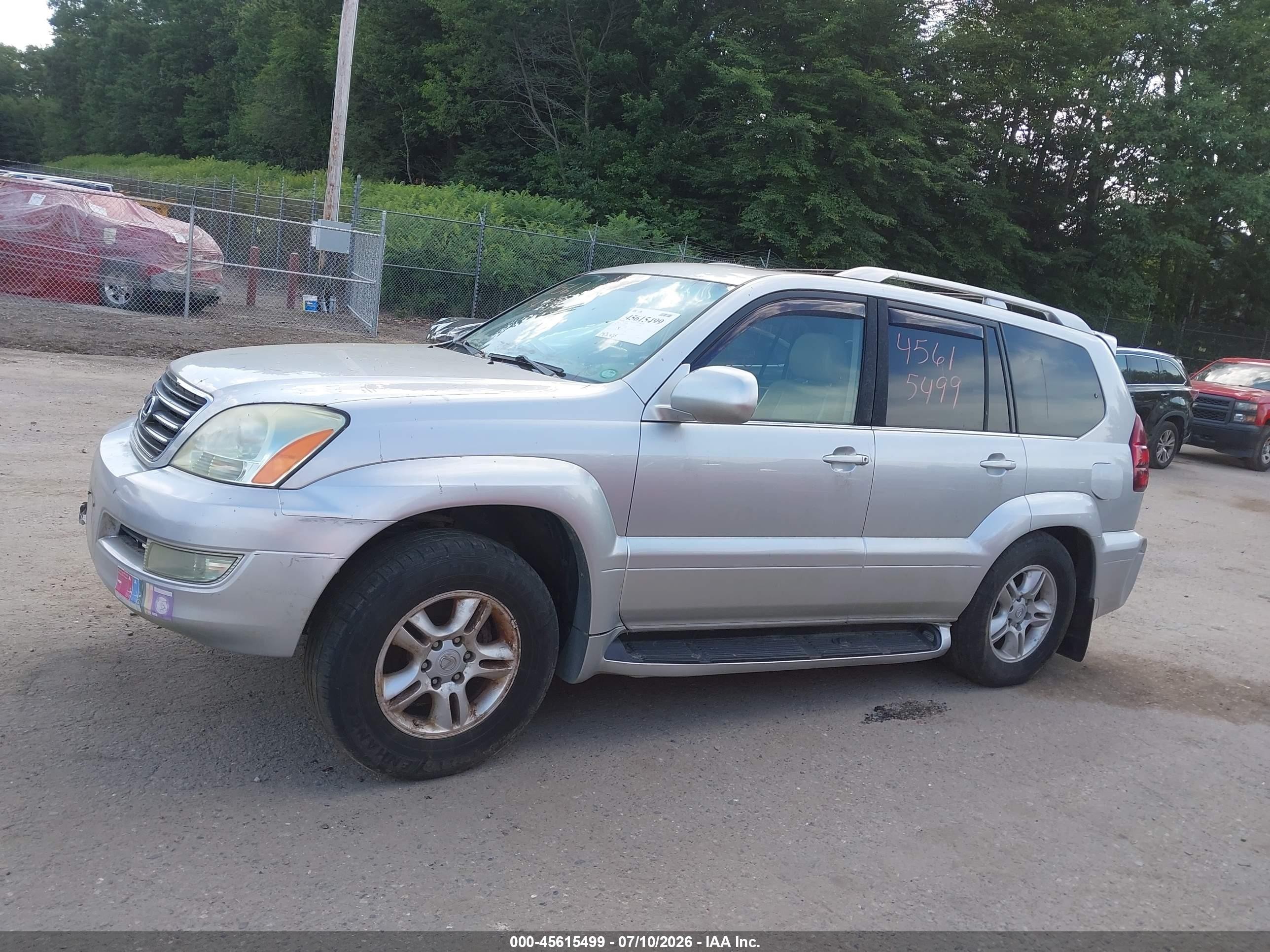 2007 Lexus Gx 470   Silver vin: JTJBT20X570128461
