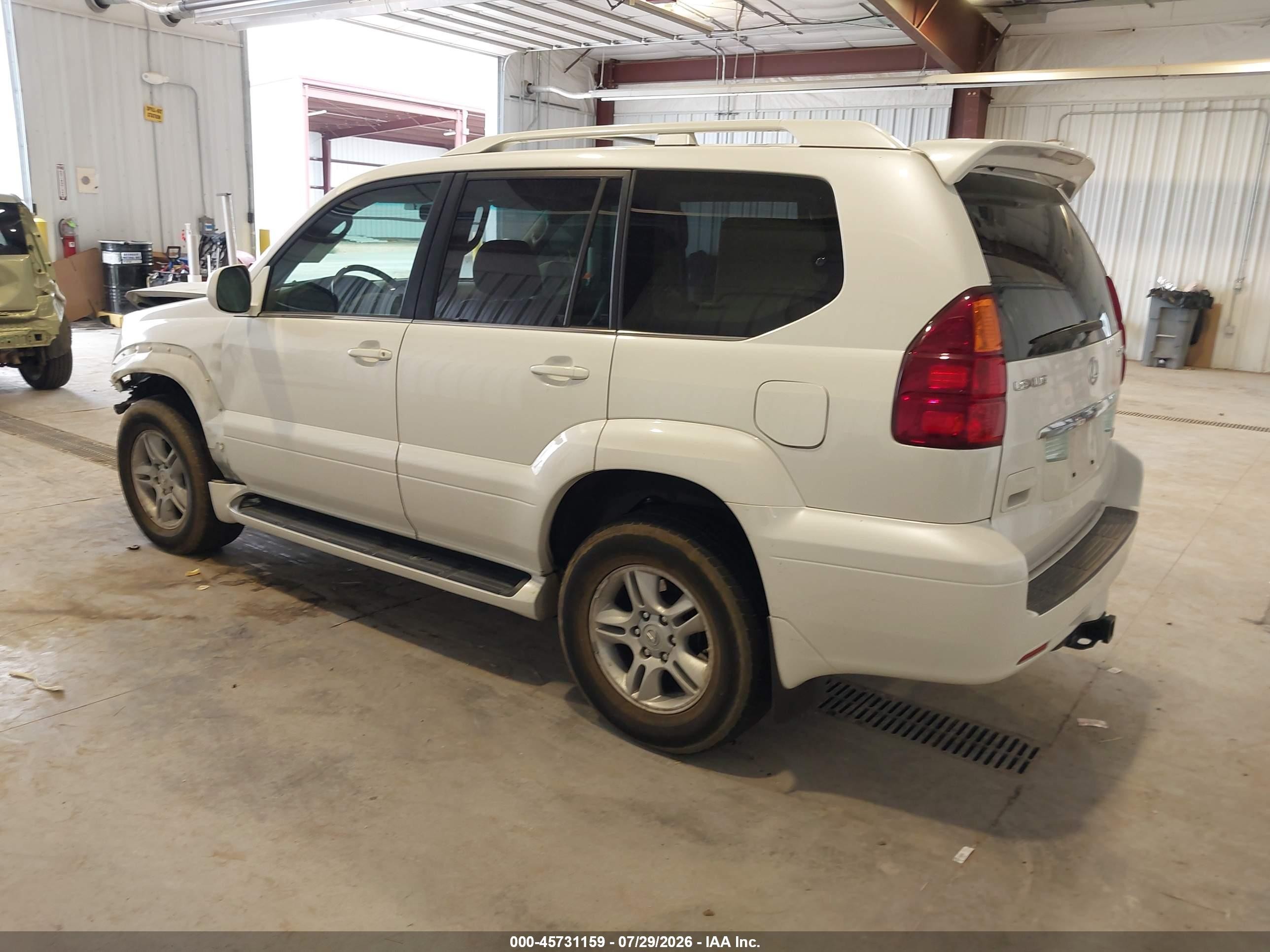 2007 Lexus Gx 470   White vin: JTJBT20X570141016