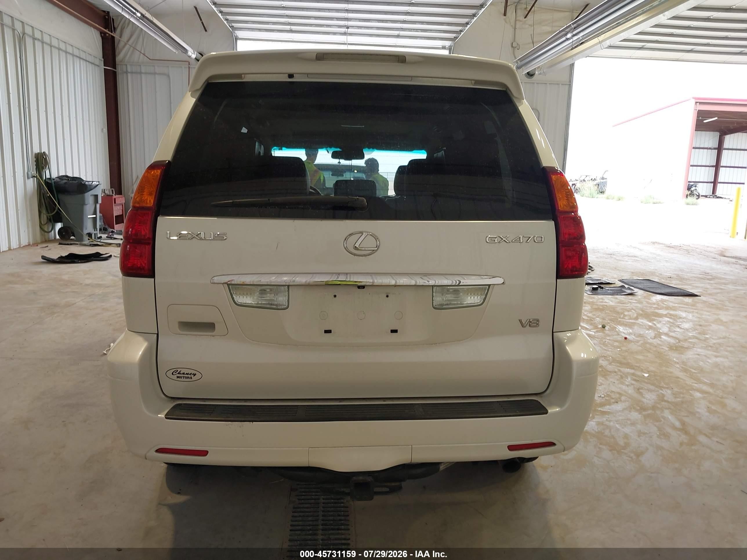 2007 Lexus Gx 470   White vin: JTJBT20X570141016
