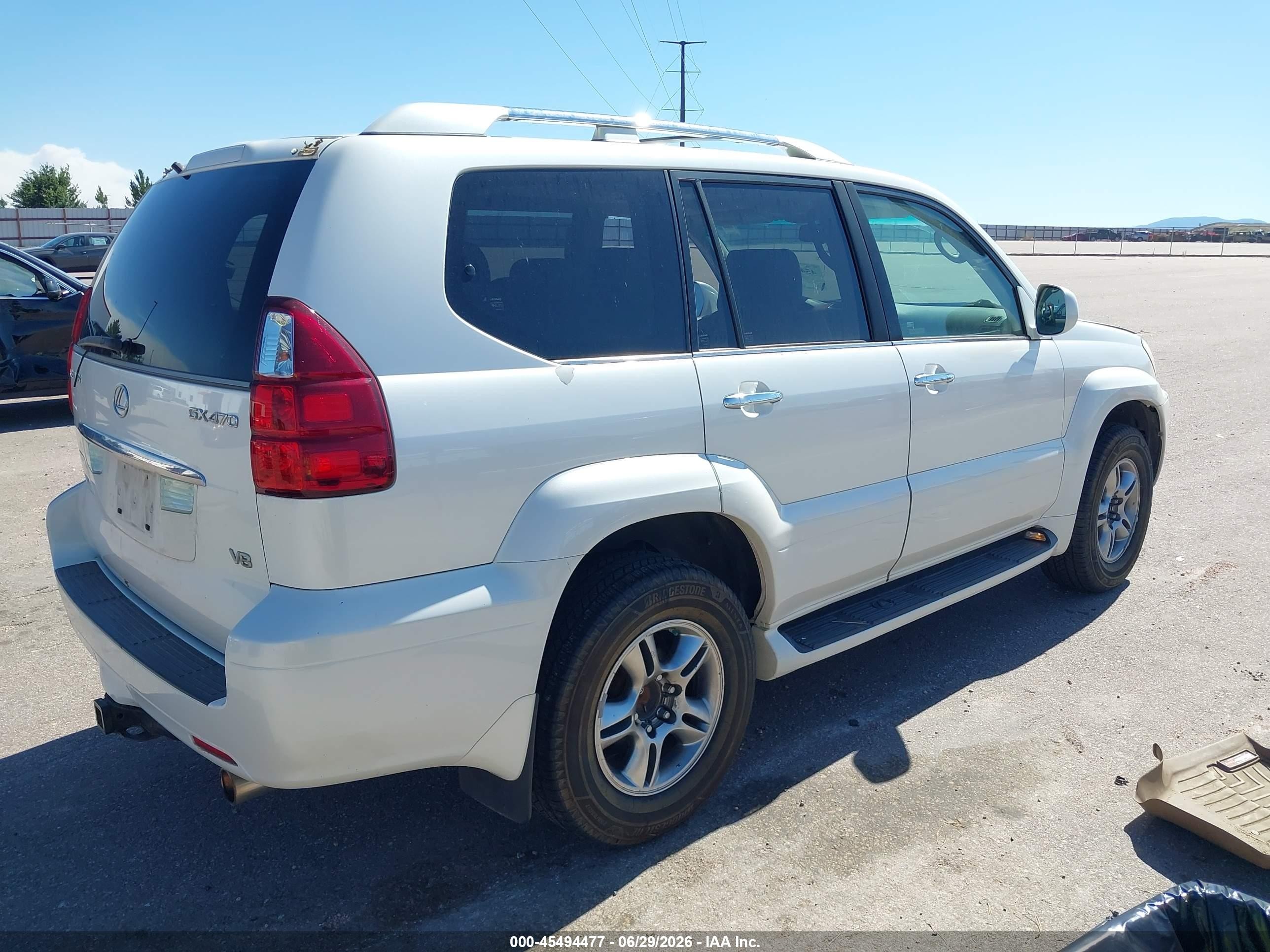 2008 Lexus Gx 470   Белый vin: JTJBT20X580161882