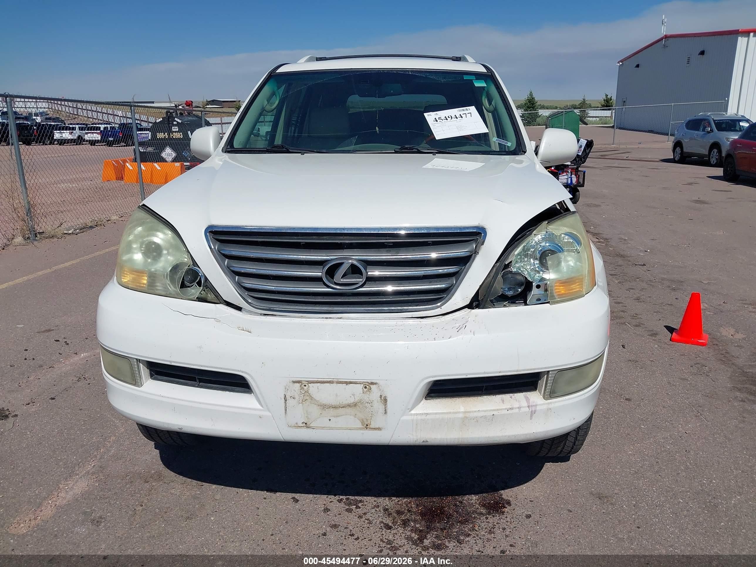 2008 Lexus Gx 470   Белый vin: JTJBT20X580161882