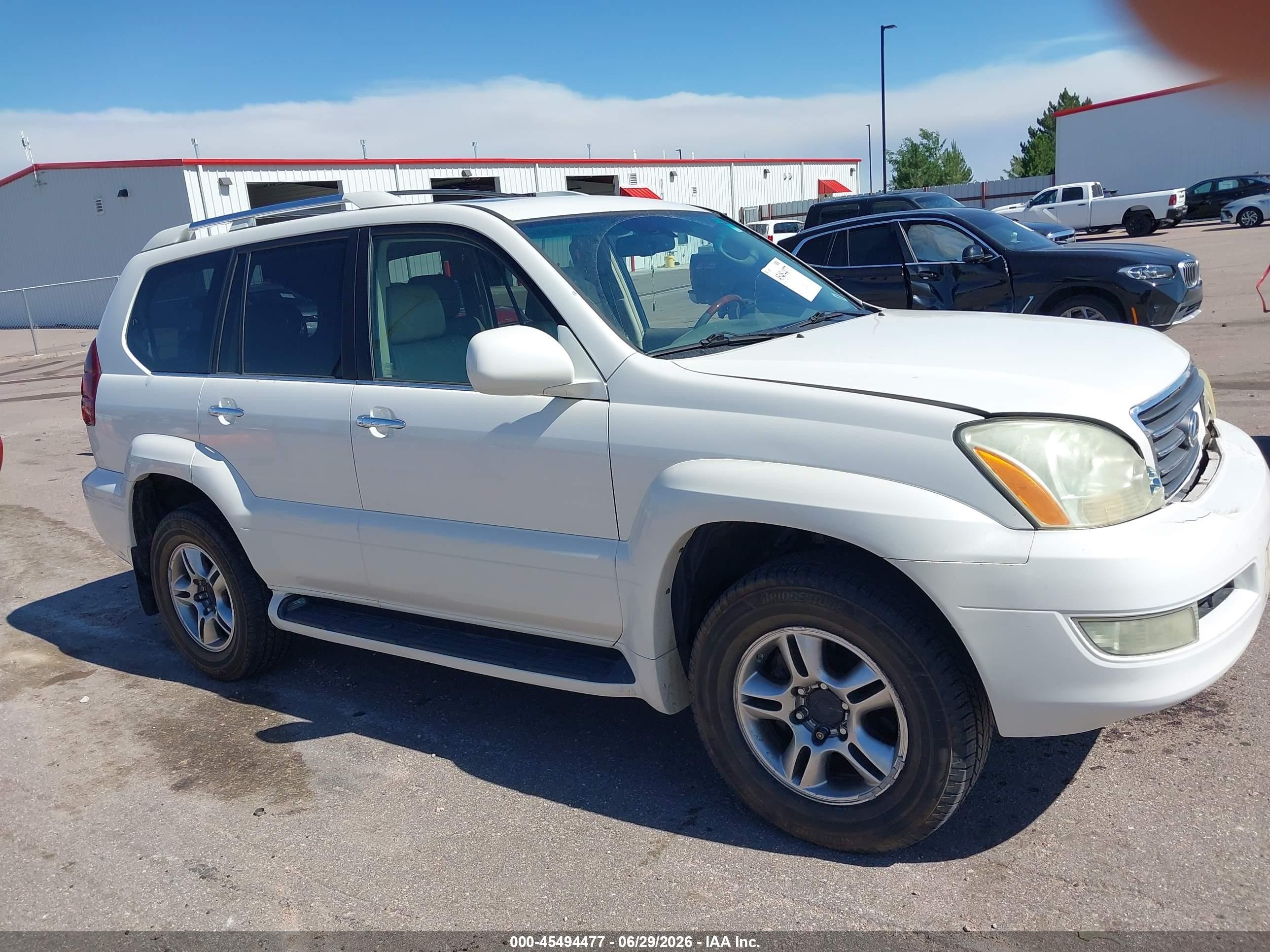 2008 Lexus Gx 470   Белый vin: JTJBT20X580161882