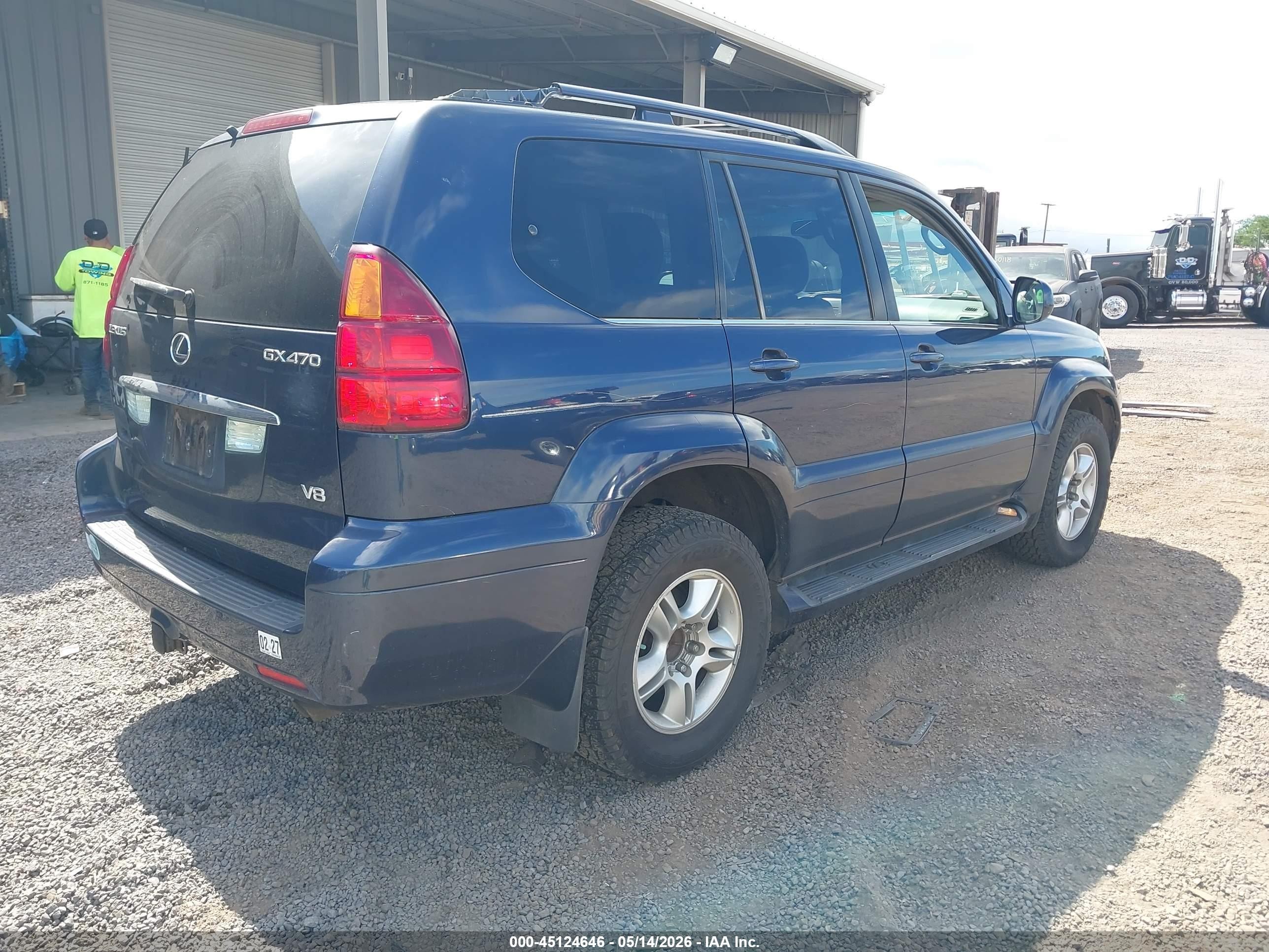2003 Lexus Gx 470   Dark Blue vin: JTJBT20X630012941