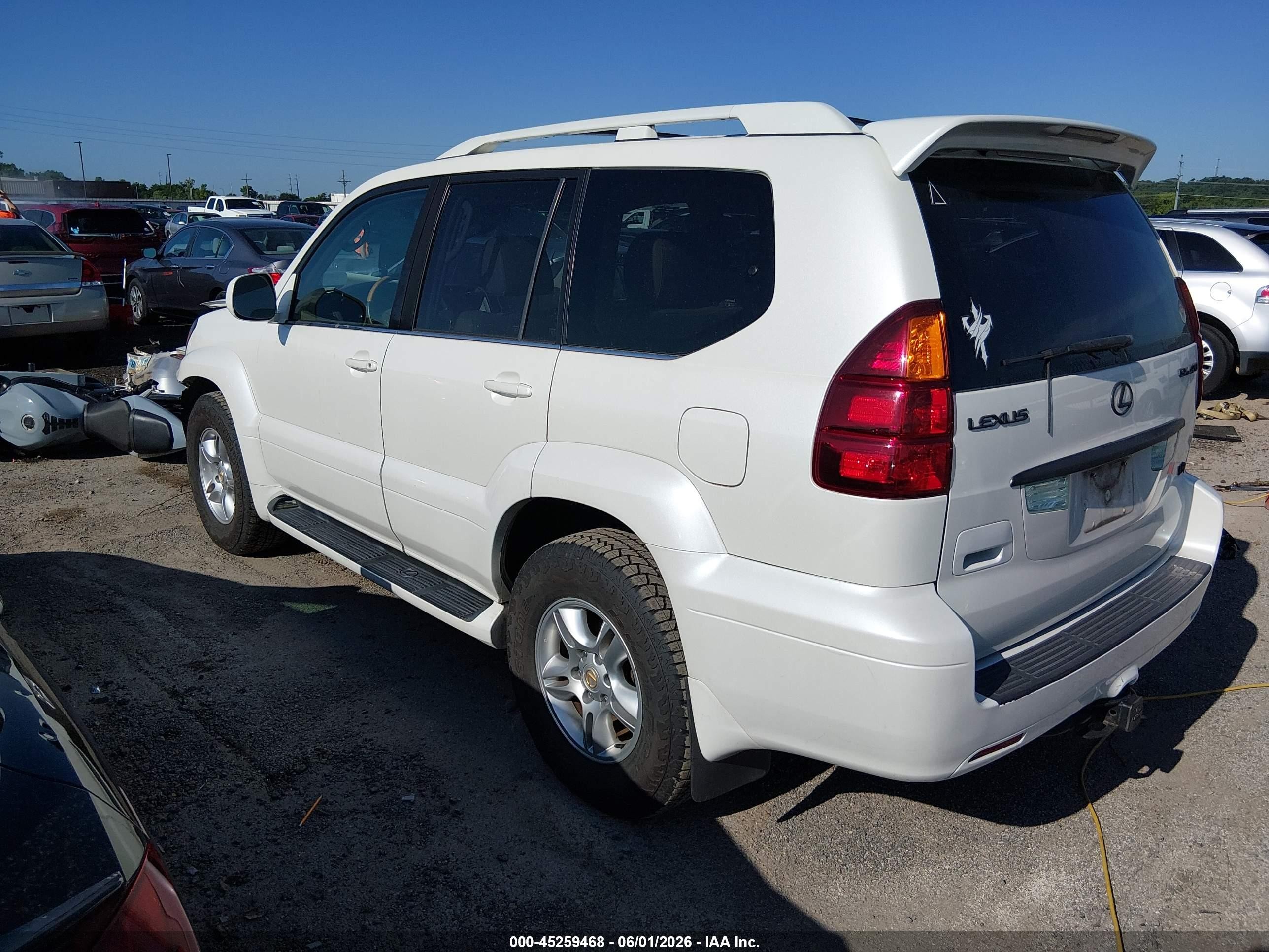 2004 Lexus Gx 470   White vin: JTJBT20X640039932