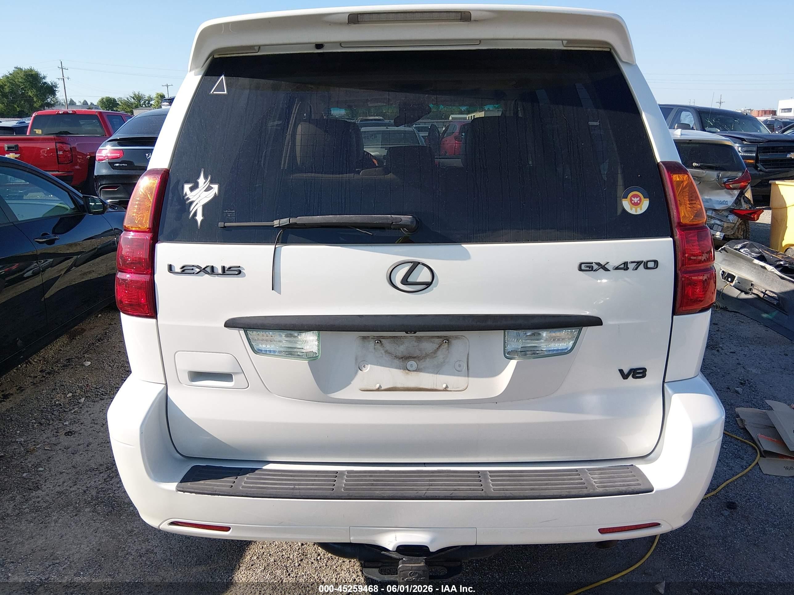 2004 Lexus Gx 470   White vin: JTJBT20X640039932