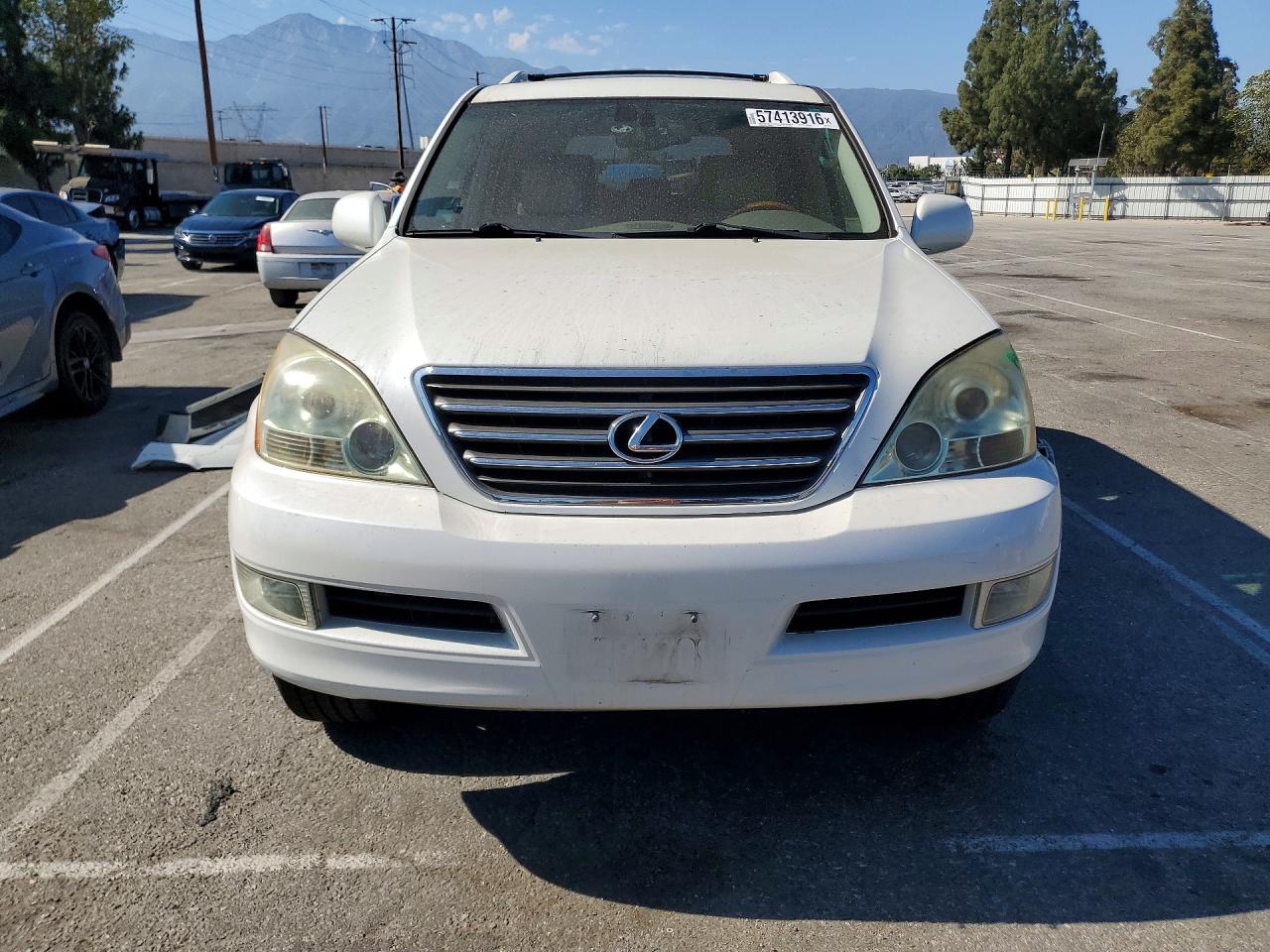 2004 Lexus Gx 470 White vin: JTJBT20X640048016