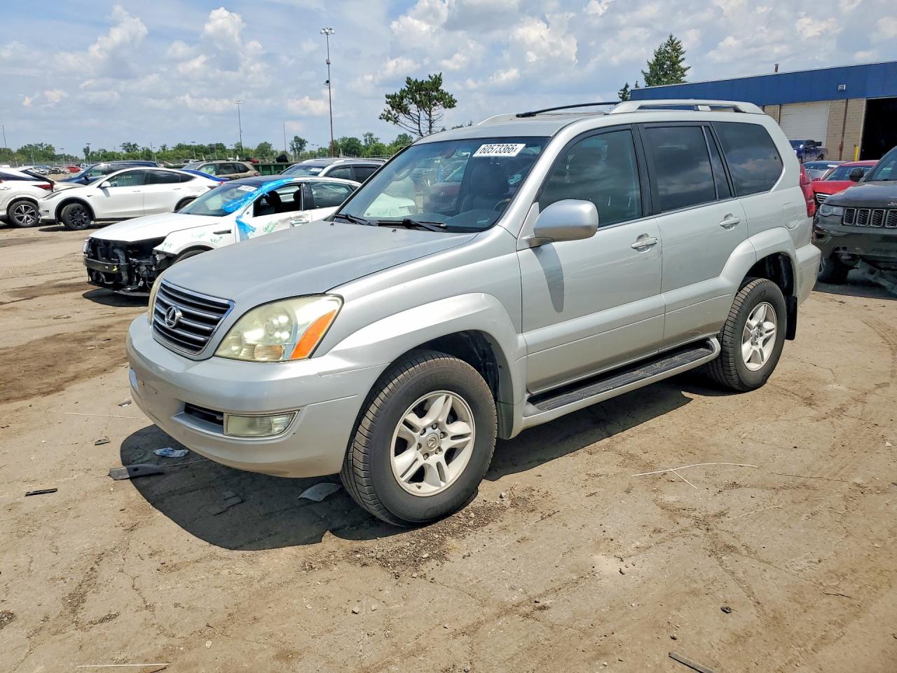 2004 Lexus Gx 470 Silver vin: JTJBT20X640060618