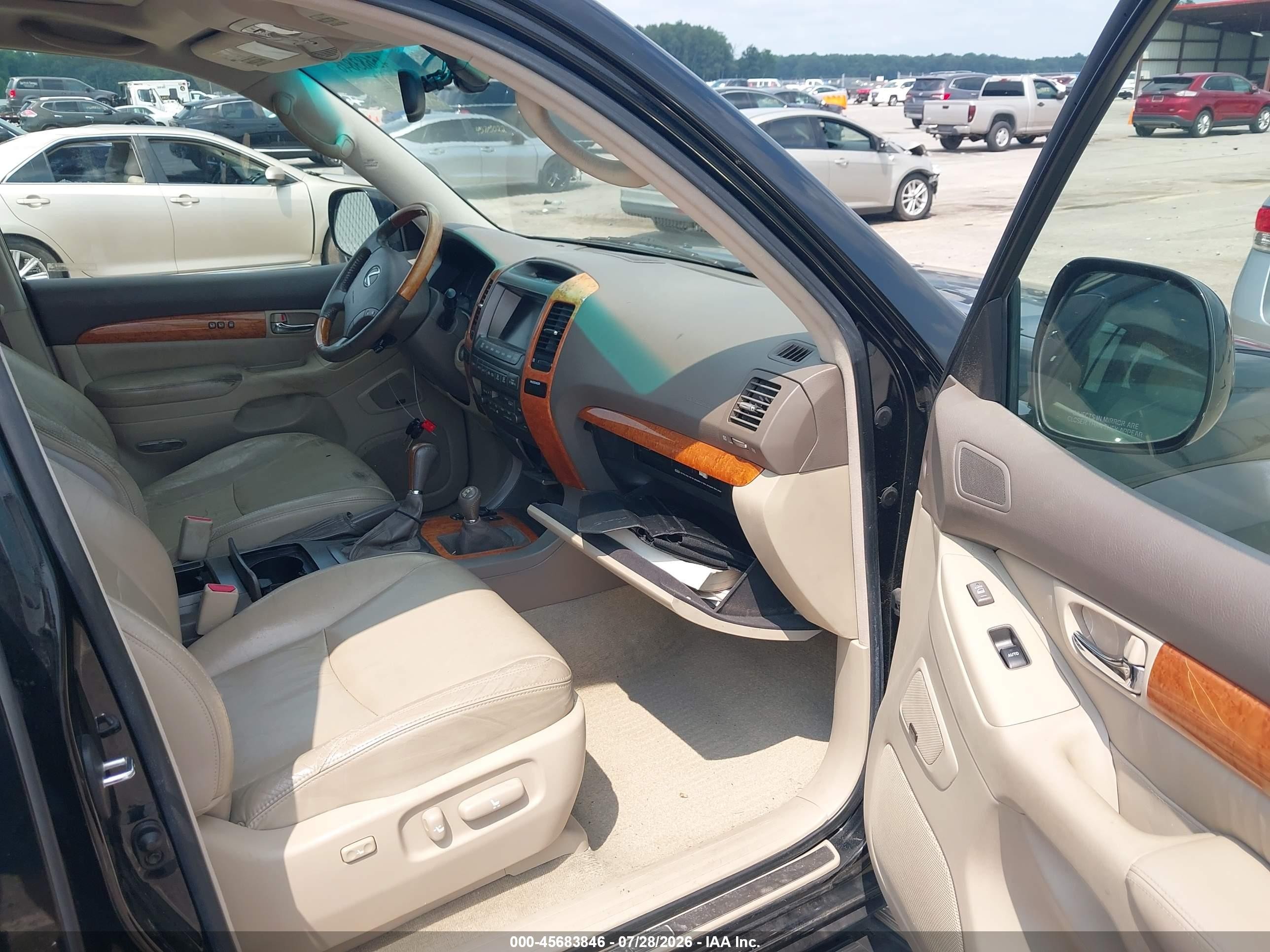 2005 Lexus Gx 470   Black vin: JTJBT20X650074732