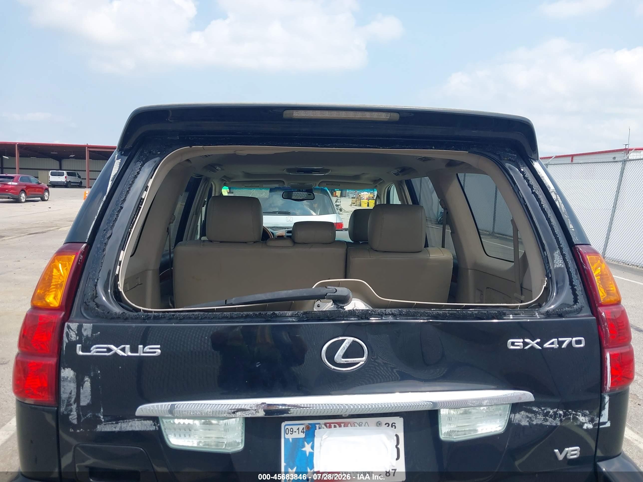 2005 Lexus Gx 470   Black vin: JTJBT20X650074732