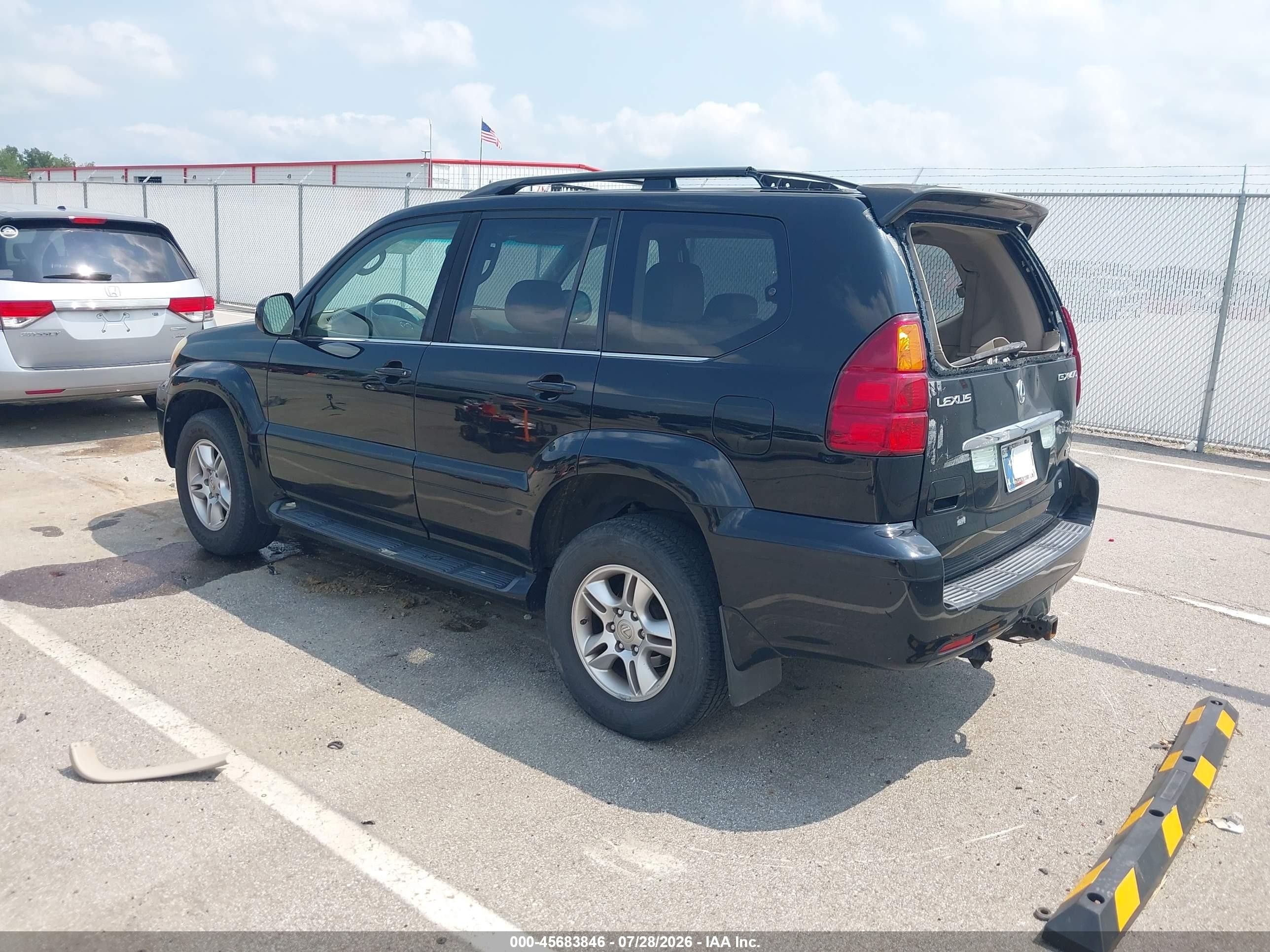 2005 Lexus Gx 470   Black vin: JTJBT20X650074732
