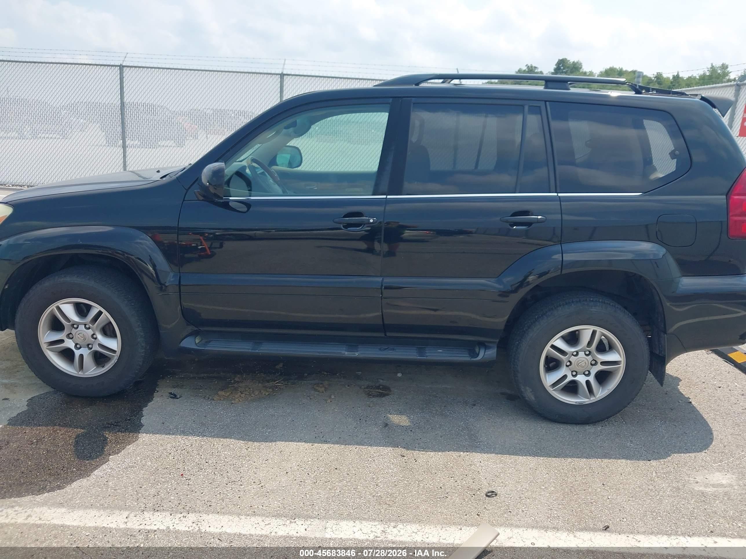 2005 Lexus Gx 470   Black vin: JTJBT20X650074732