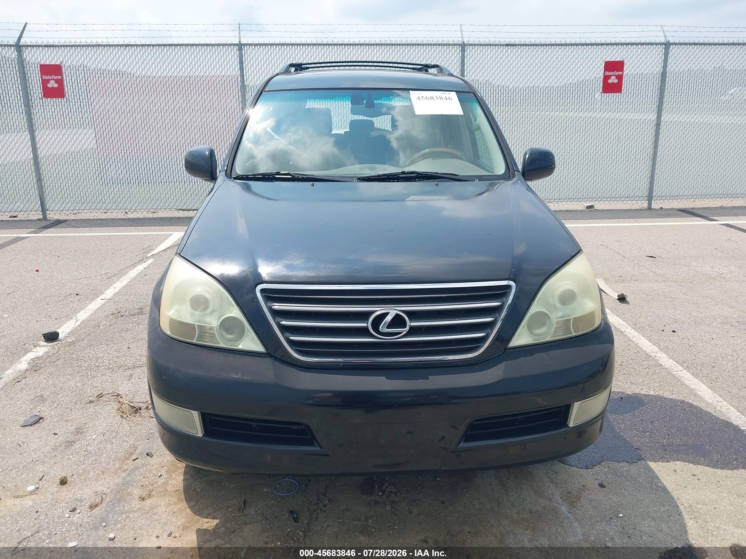 2005 Lexus Gx 470   Black vin: JTJBT20X650074732