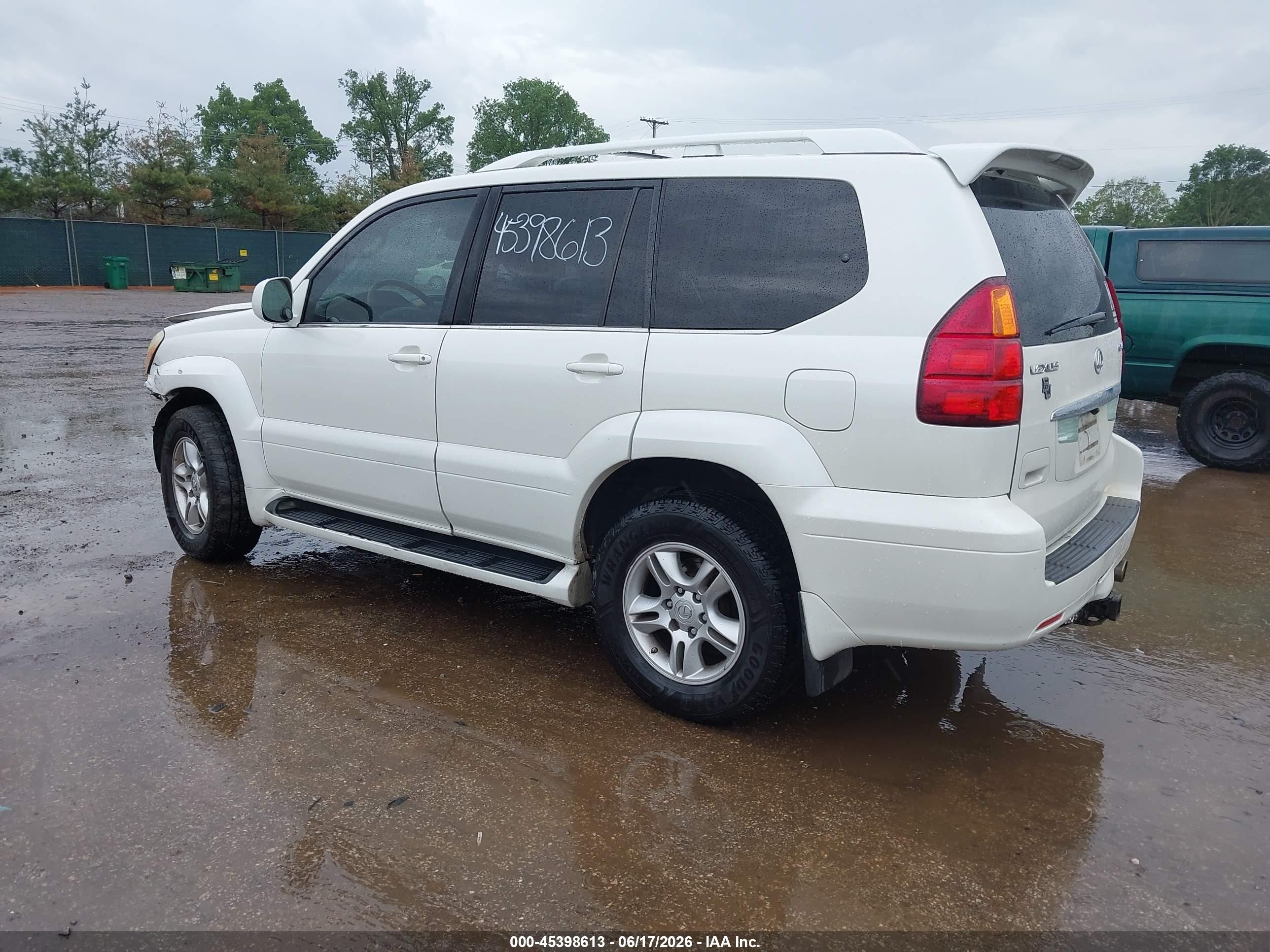 2006 Lexus Gx 470   White vin: JTJBT20X660104152
