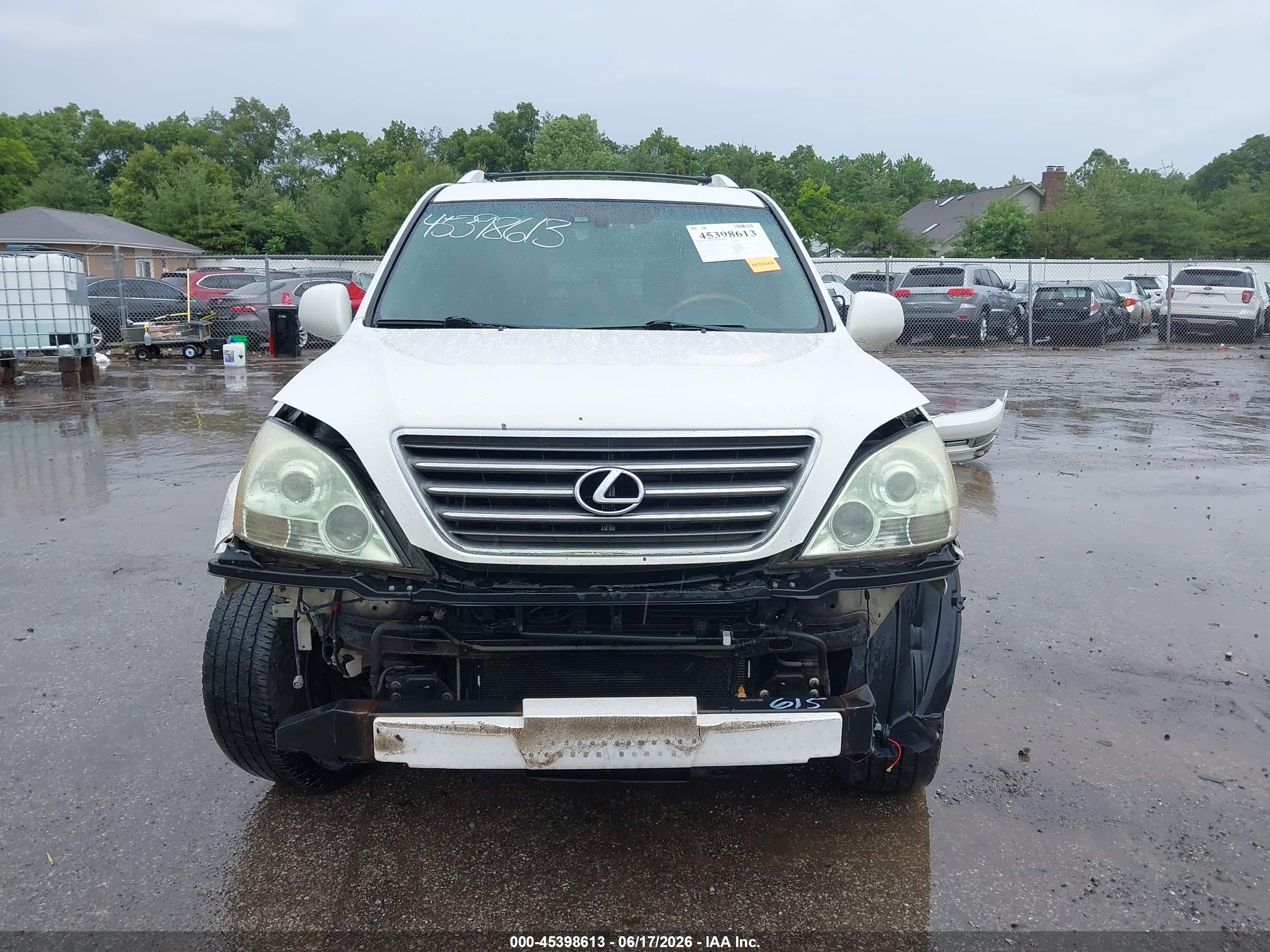 2006 Lexus Gx 470   White vin: JTJBT20X660104152
