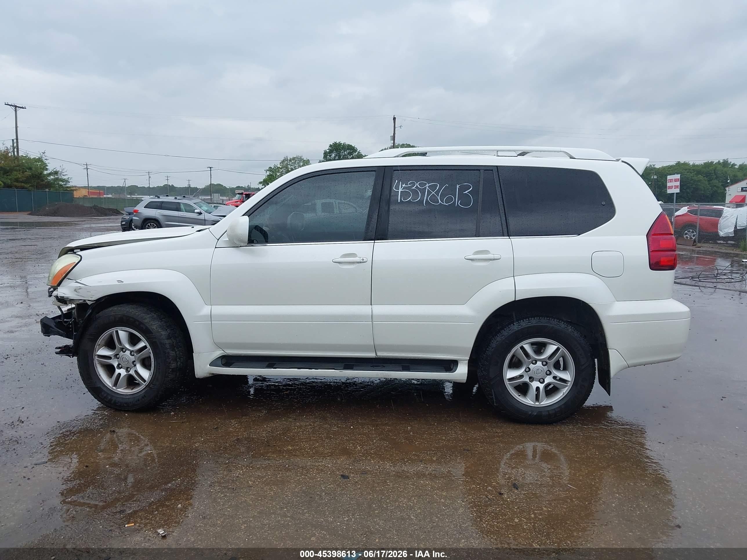 2006 Lexus Gx 470   White vin: JTJBT20X660104152