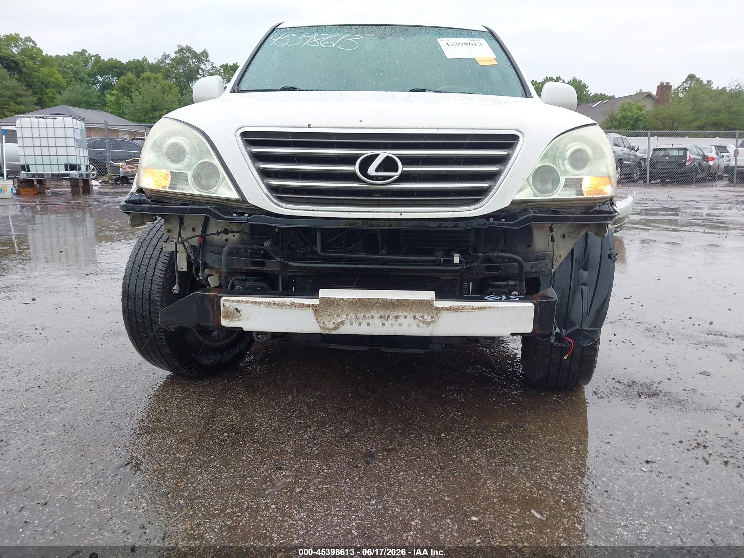 2006 Lexus Gx 470   White vin: JTJBT20X660104152