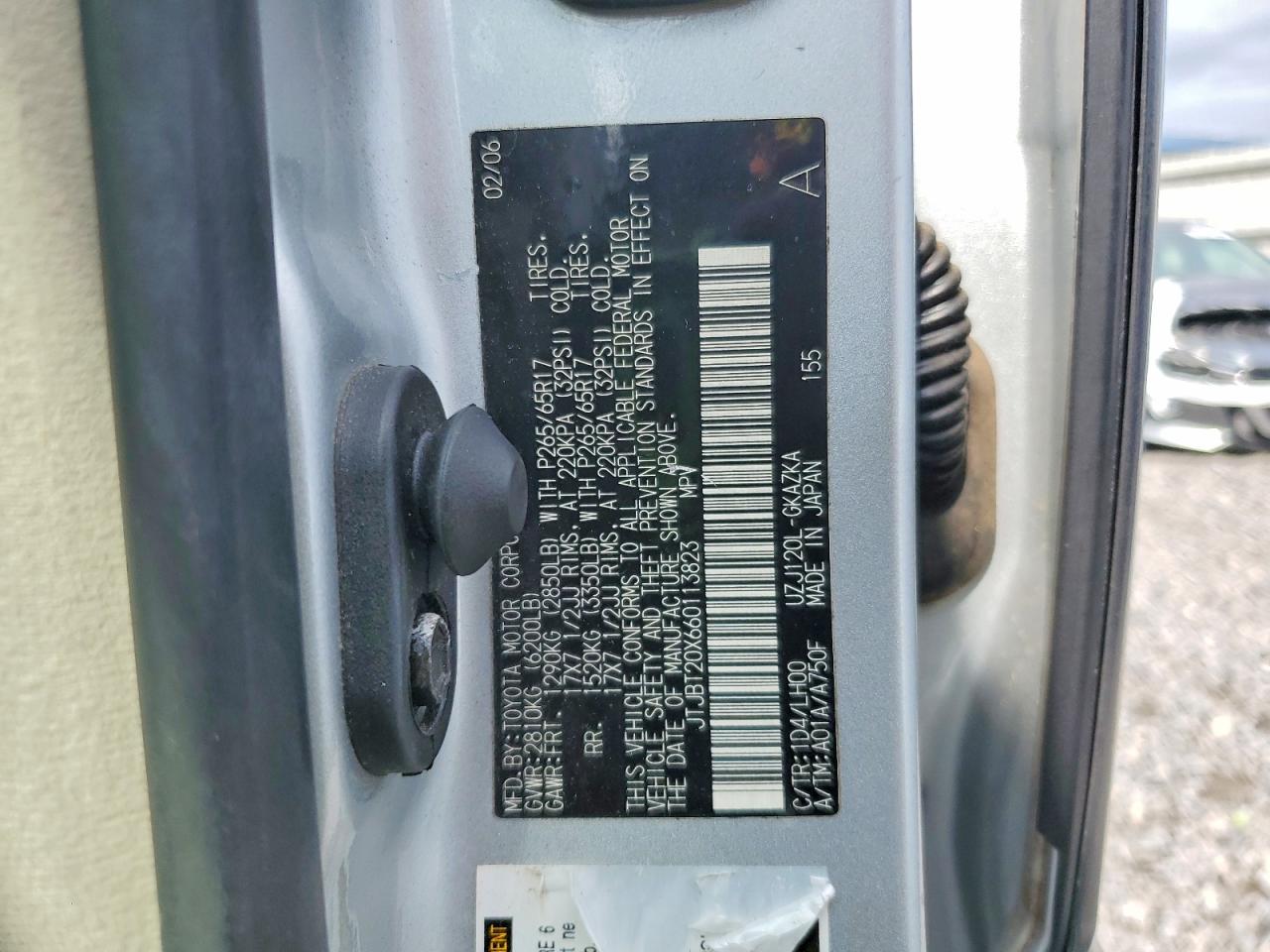 2006 Lexus Gx 470 Серебряный vin: JTJBT20X660113823