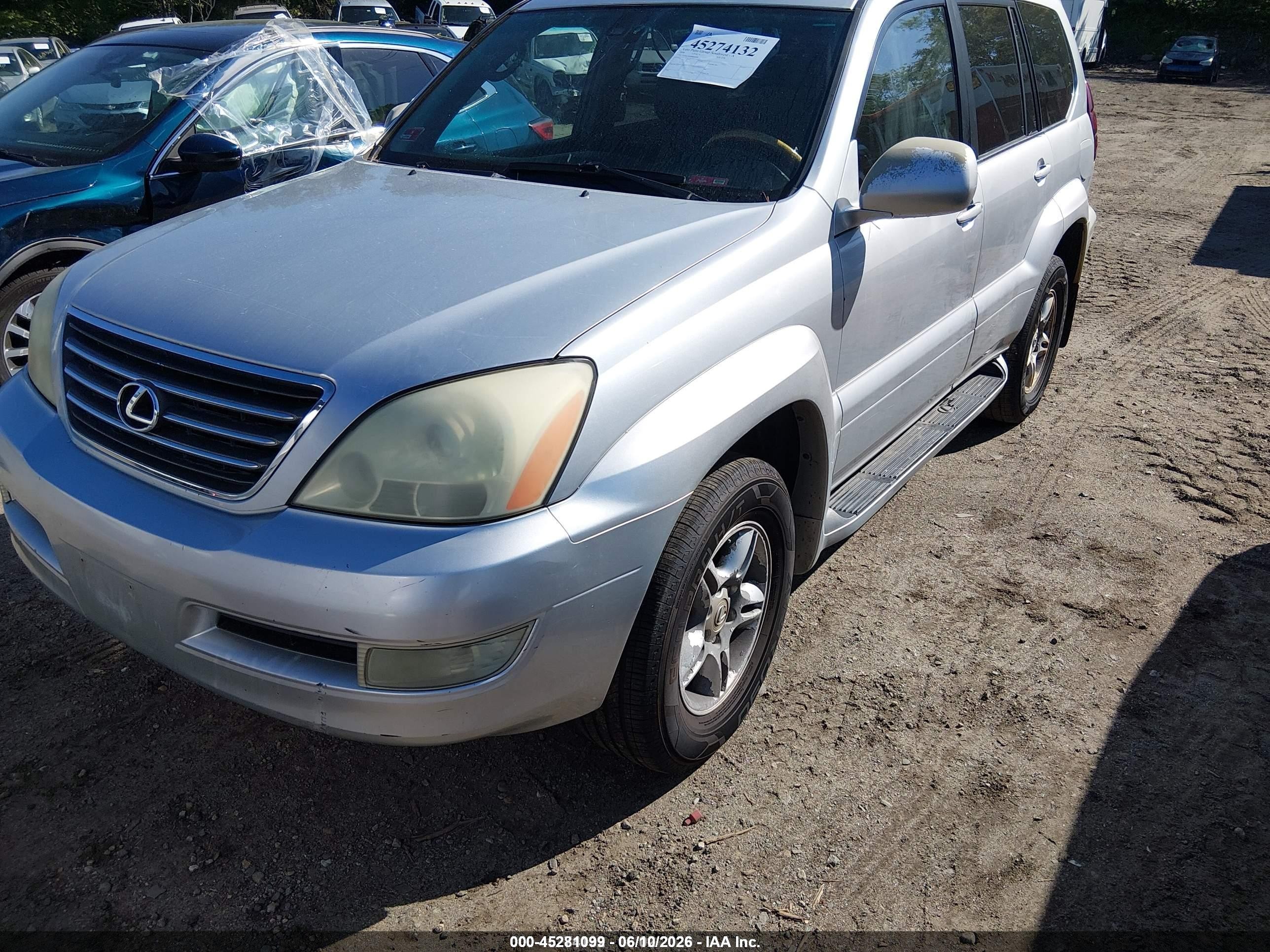 2006 Lexus Gx 470   Silver vin: JTJBT20X660114549