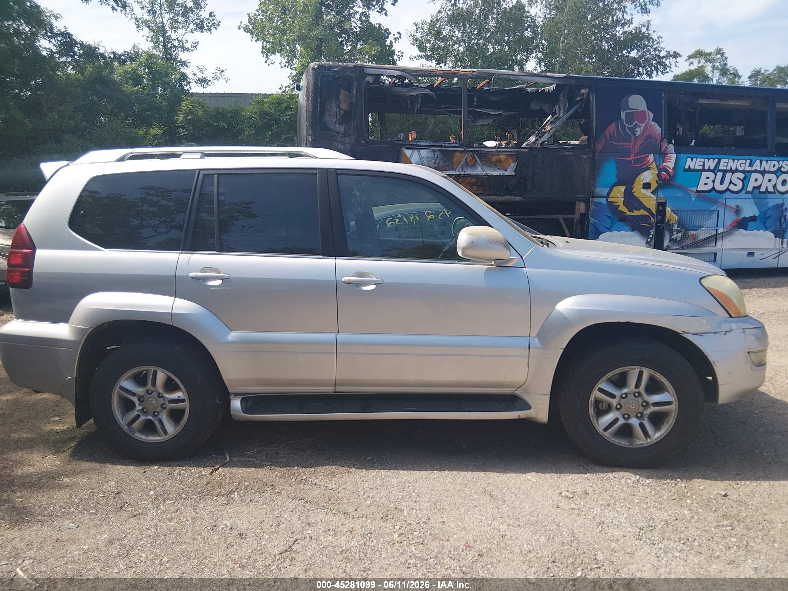 2006 Lexus Gx 470   Silver vin: JTJBT20X660114549