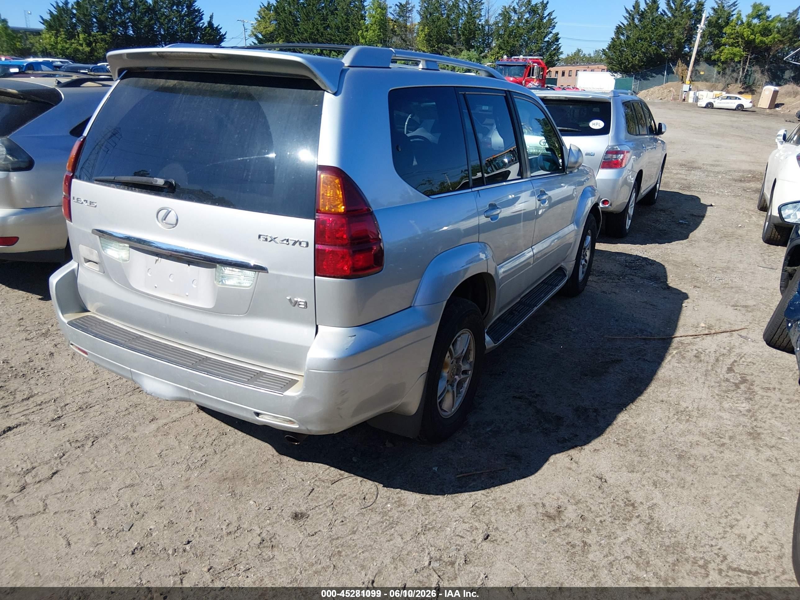 2006 Lexus Gx 470   Silver vin: JTJBT20X660114549