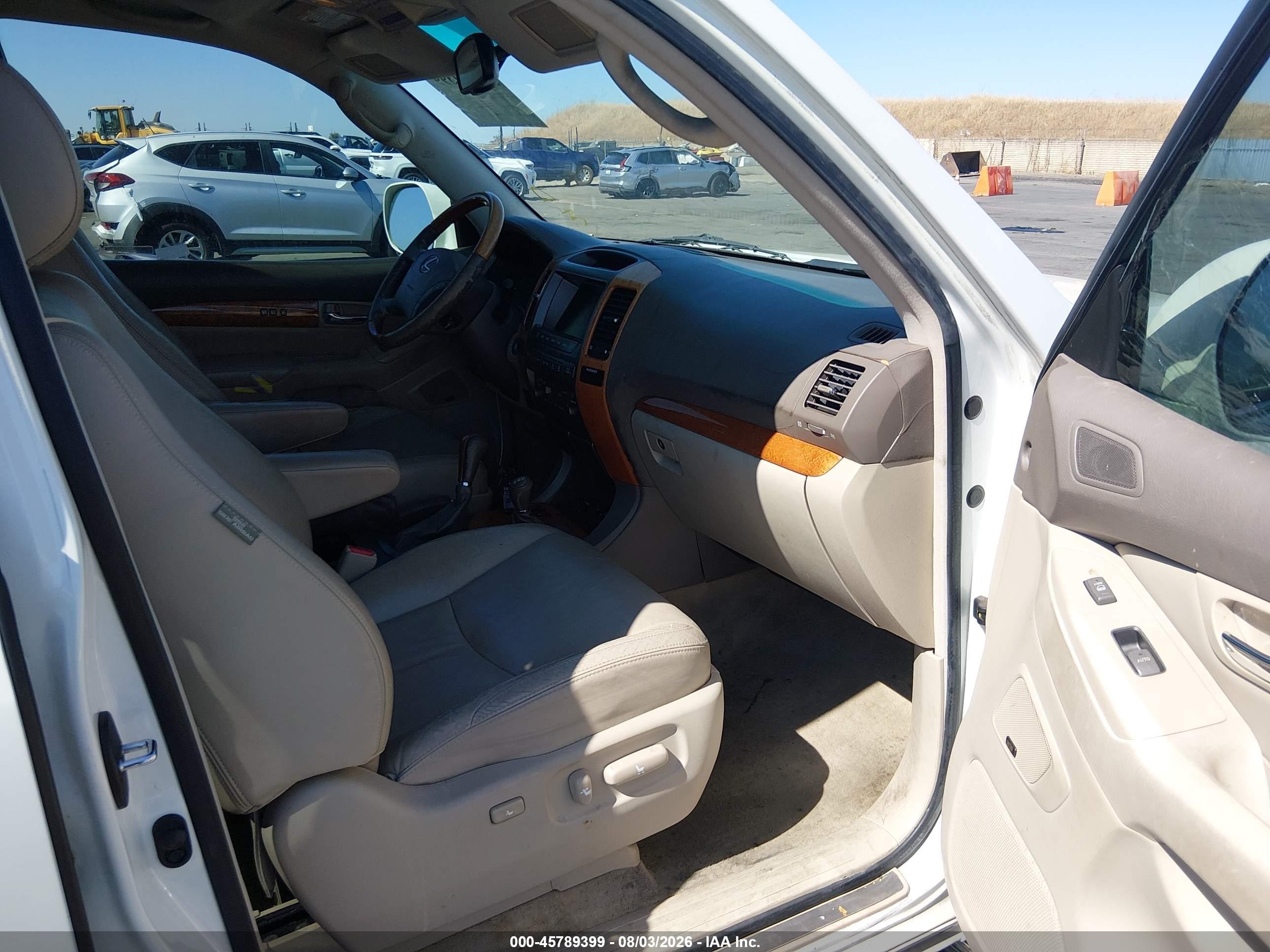 2007 Lexus Gx 470 White vin: JTJBT20X670134429