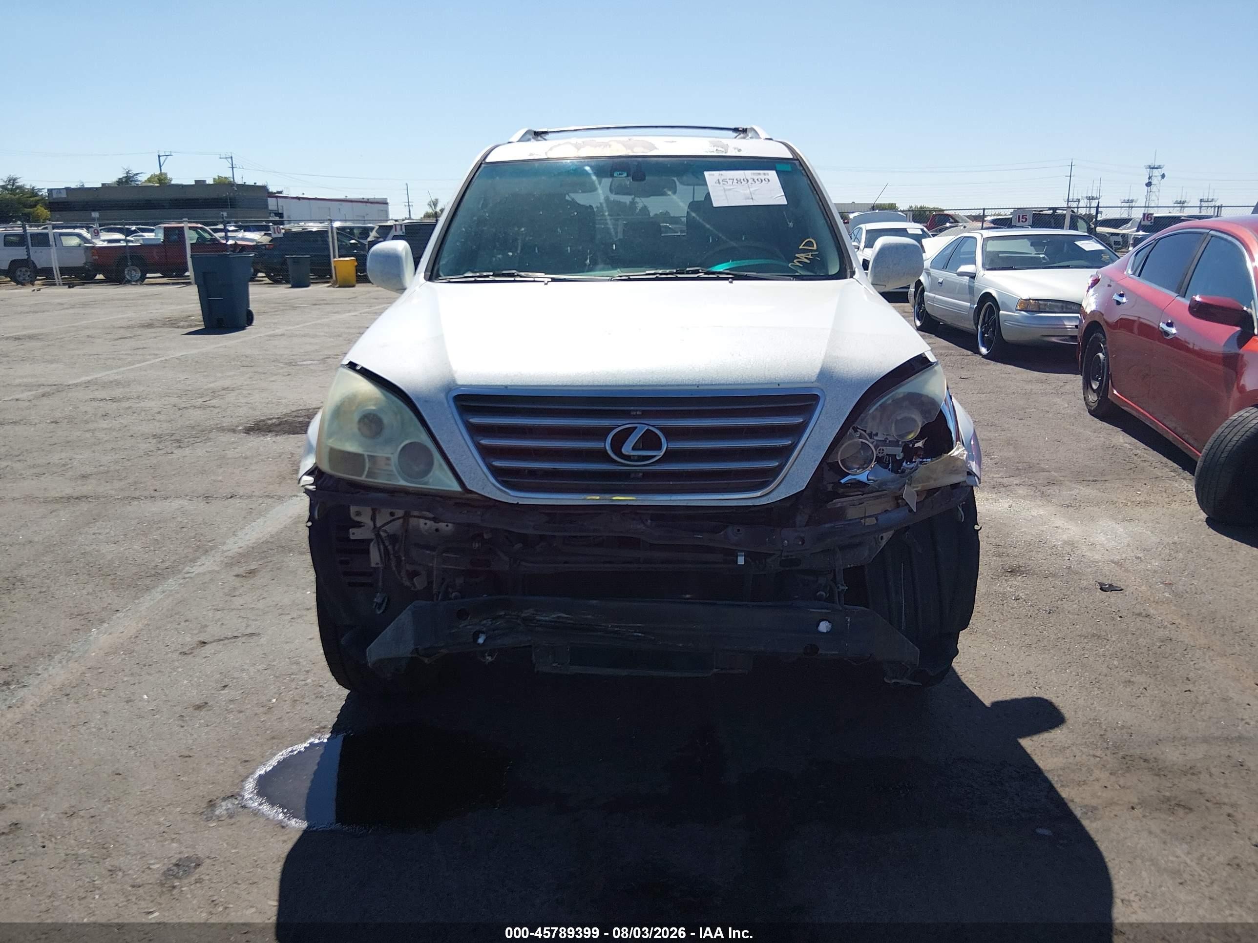 2007 Lexus Gx 470 White vin: JTJBT20X670134429