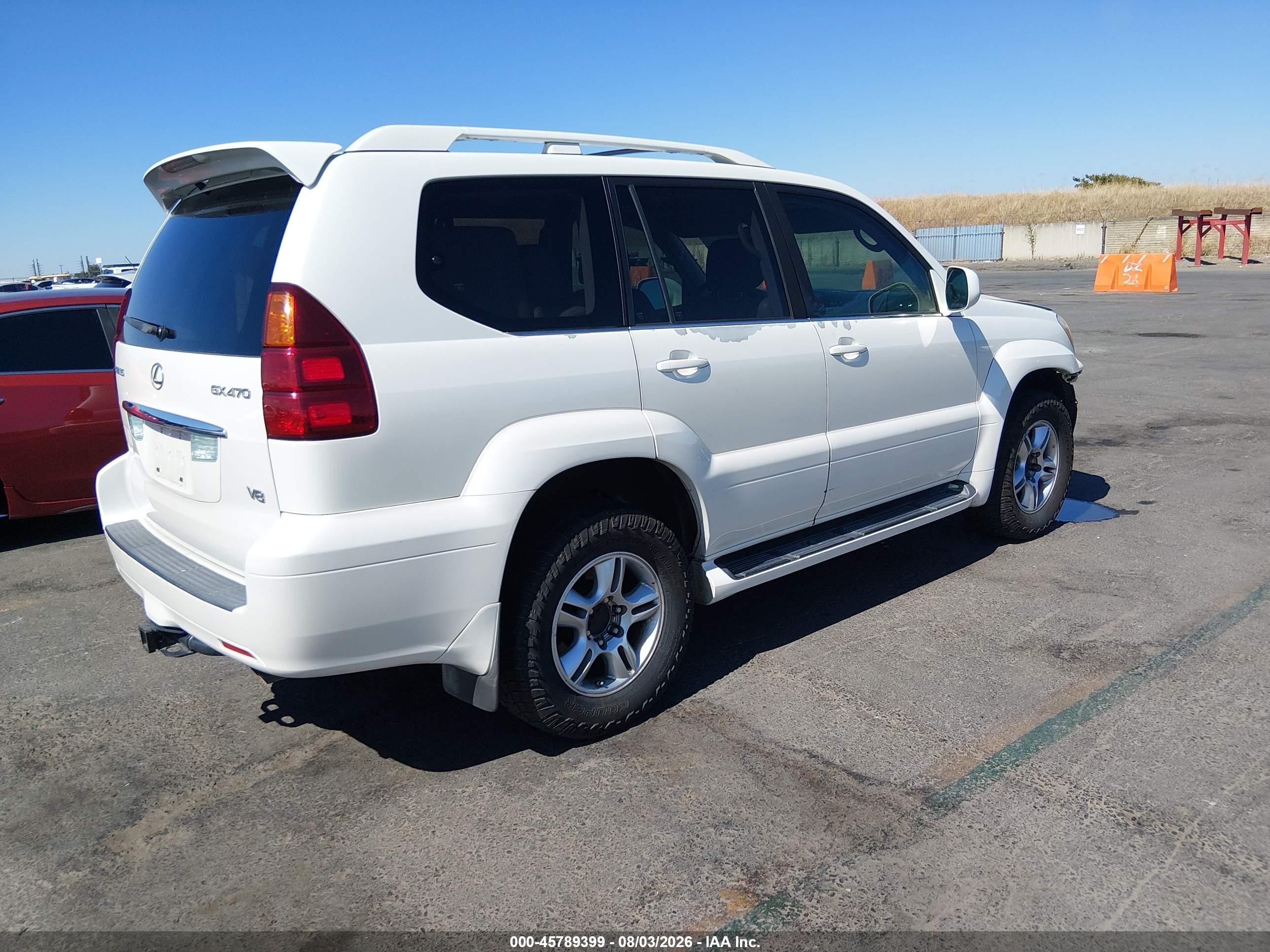 2007 Lexus Gx 470 White vin: JTJBT20X670134429