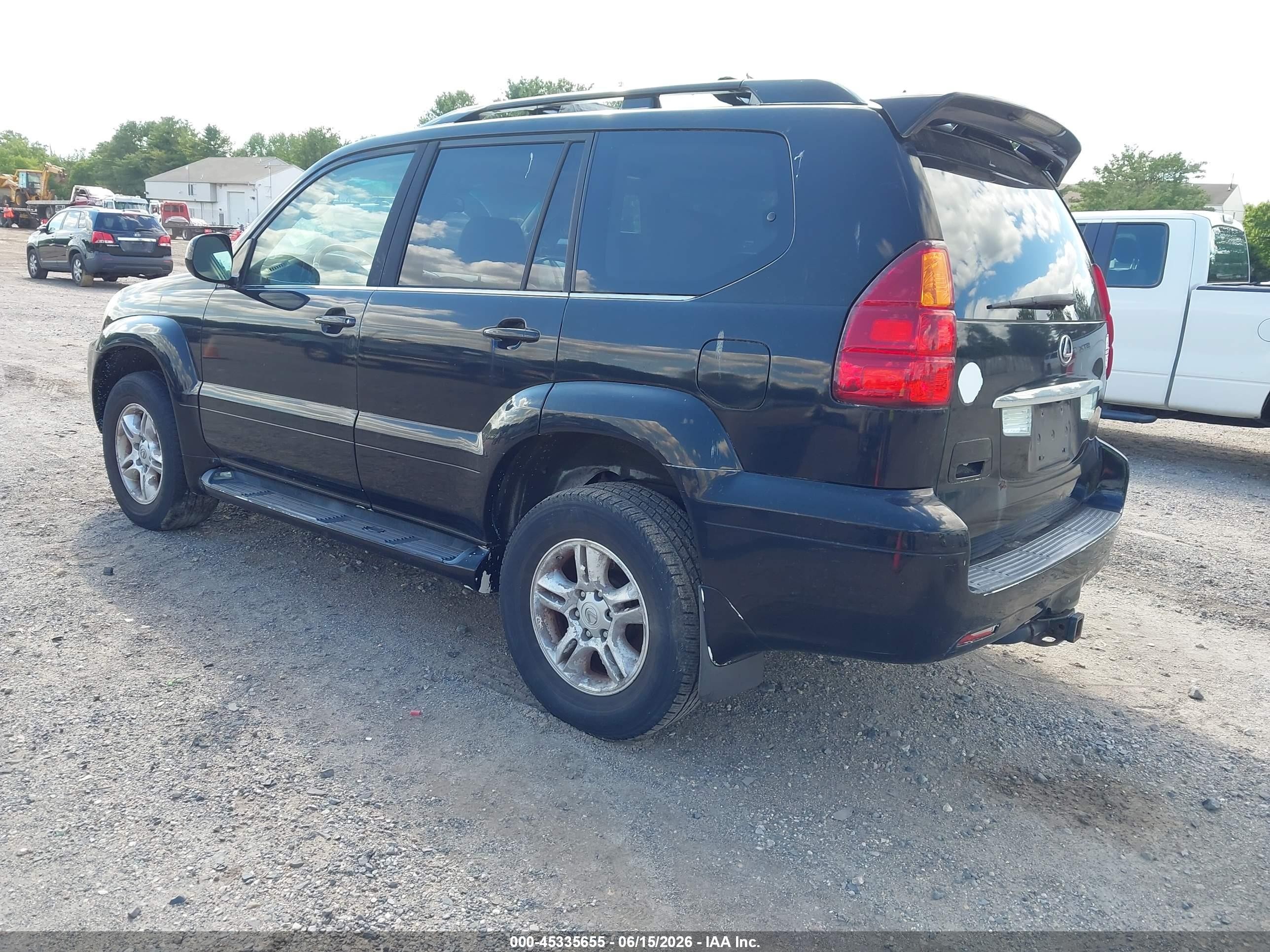 2007 Lexus Gx 470   Black vin: JTJBT20X670144605