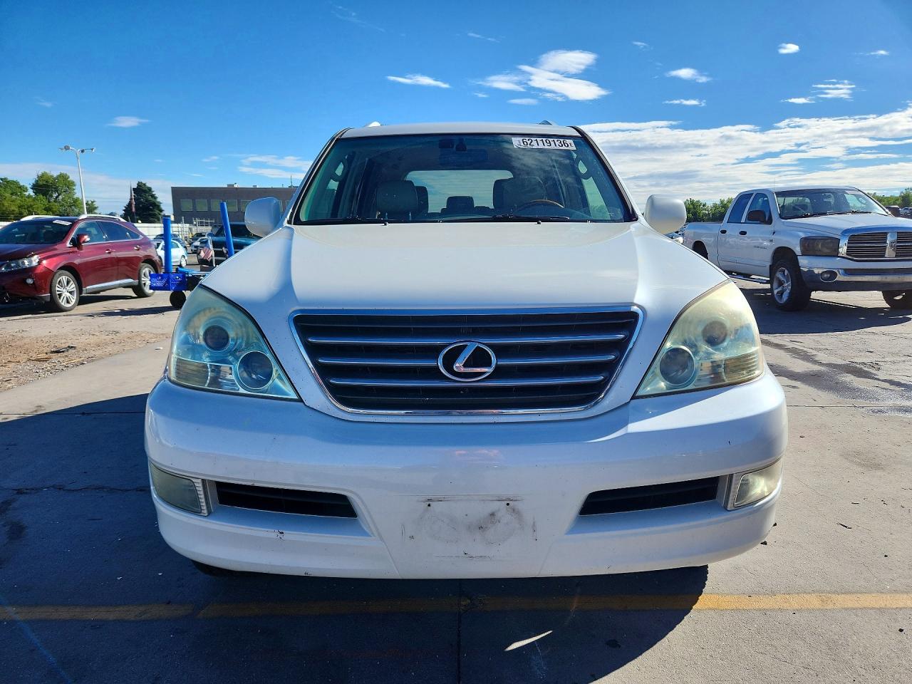 2004 Lexus Gx 470 White vin: JTJBT20X740029135