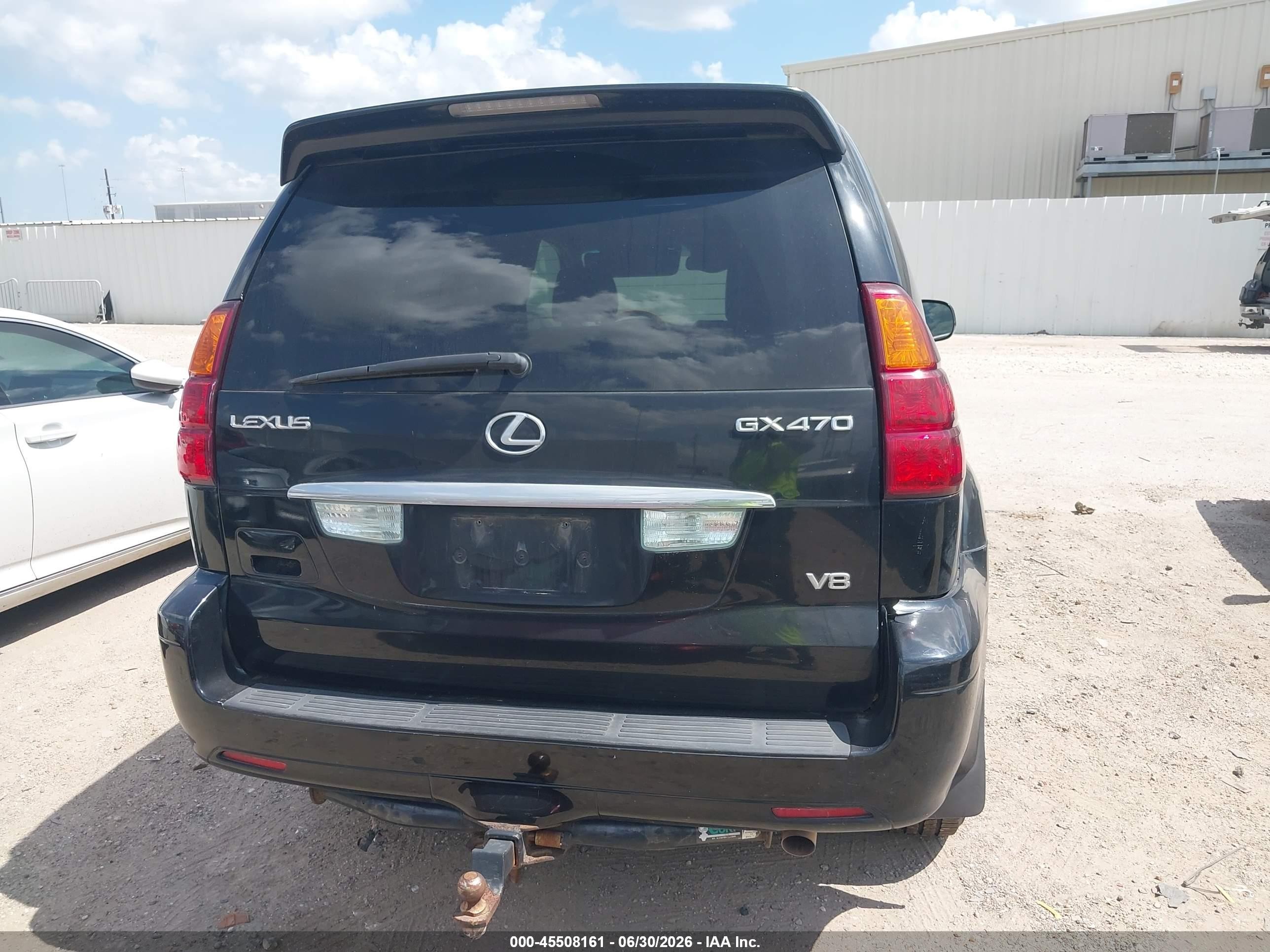 2004 Lexus Gx 470 Black vin: JTJBT20X740060773