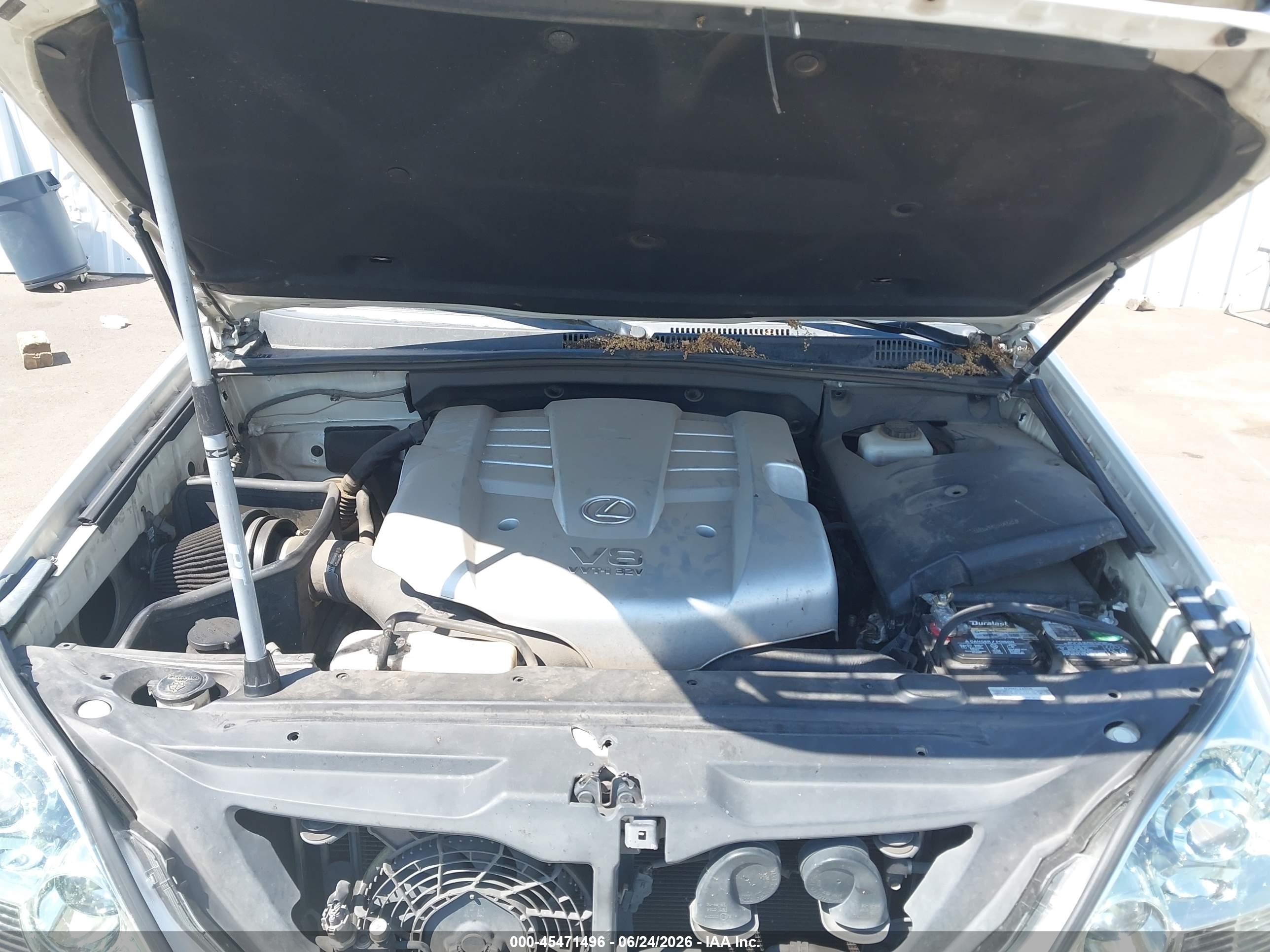 2006 Lexus Gx 470   White vin: JTJBT20X760109800