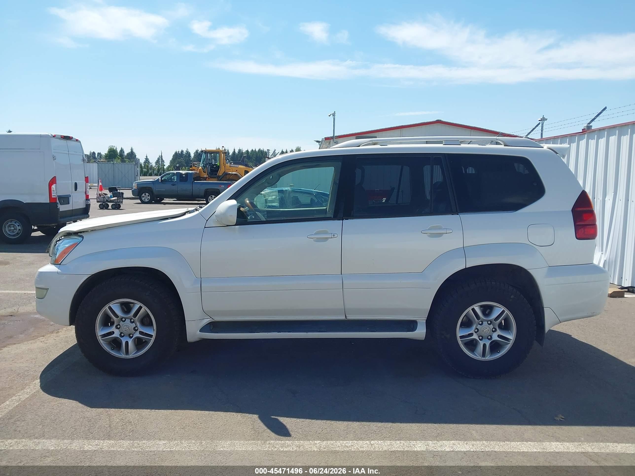 2006 Lexus Gx 470   White vin: JTJBT20X760109800