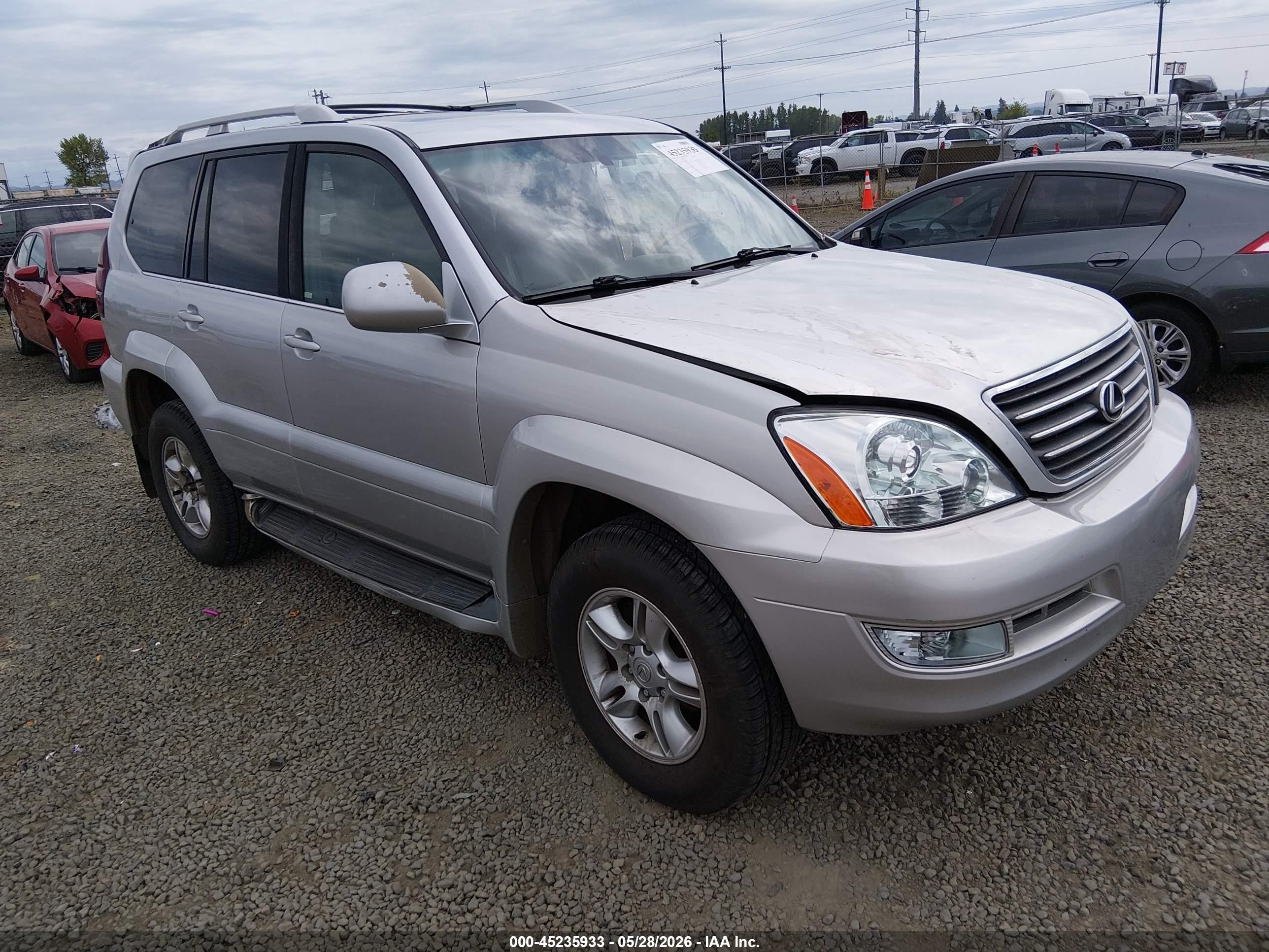 2007 Lexus Gx 470   Gray vin: JTJBT20X770141468