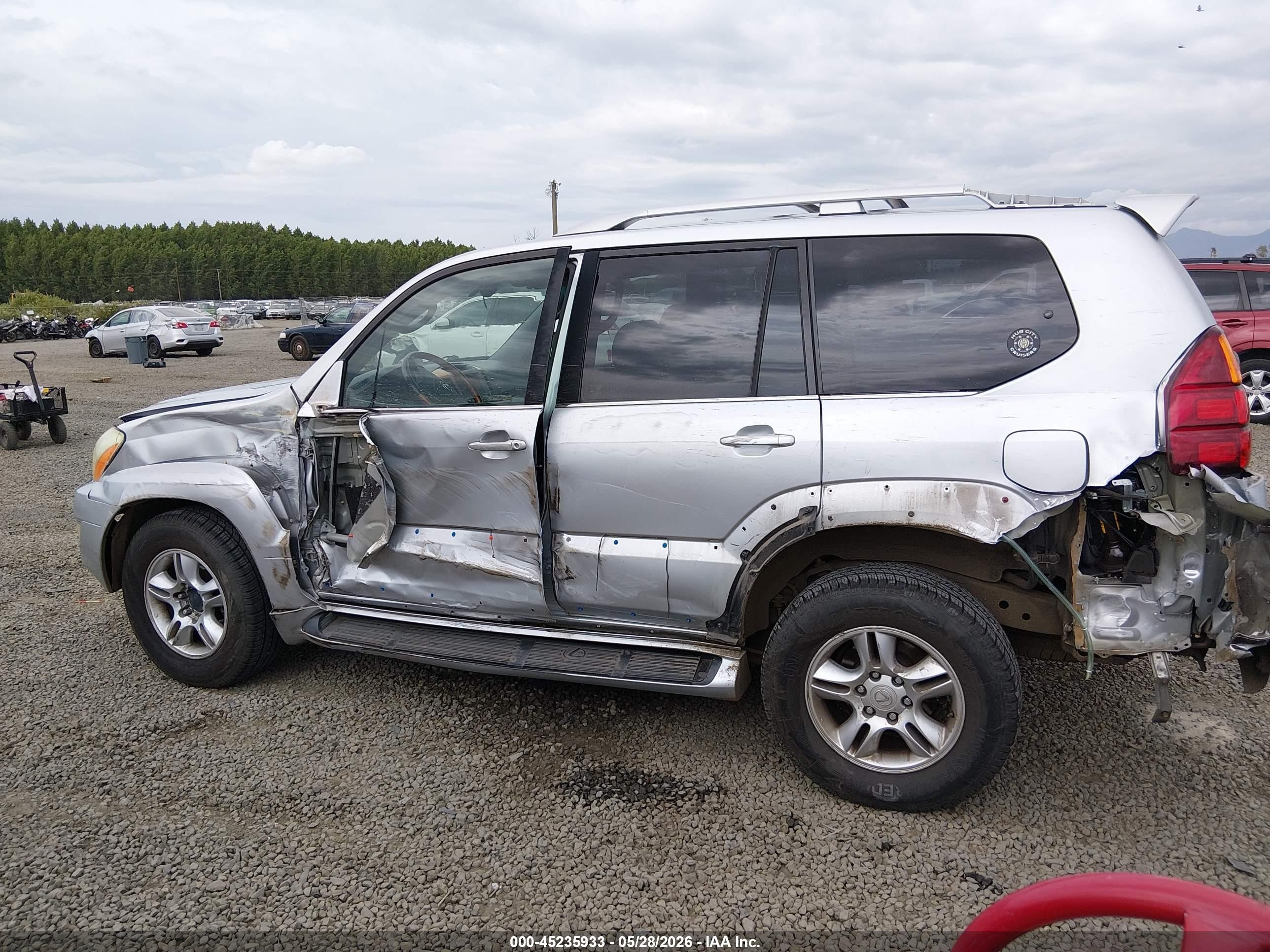 2007 Lexus Gx 470   Gray vin: JTJBT20X770141468