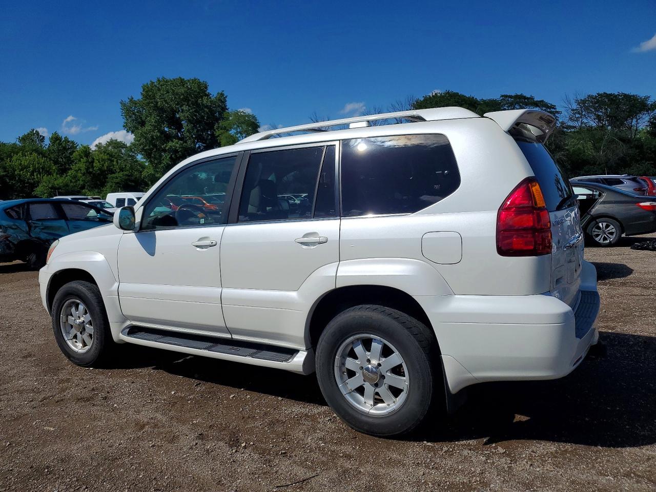 2007 Lexus Gx 470 White vin: JTJBT20X770143334