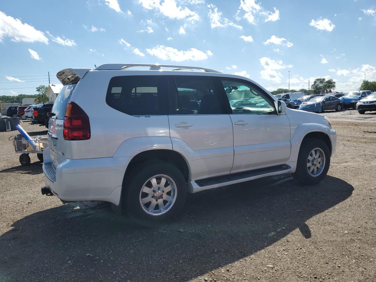 2007 Lexus Gx 470 White vin: JTJBT20X770143334
